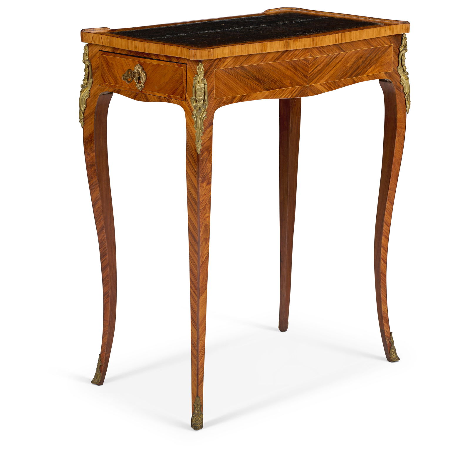 A LOUIS XV ORMOLU-MOUNTED TULIPWOOD TABLE A ECRIRE BY JACQUES DUBOIS, CIRCA 1765 - 3