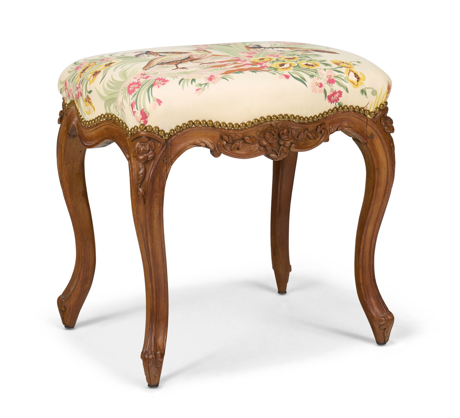 A LOUIS XV BEECHWOOD TABOURET CIRCA 1750 (1 of 4)