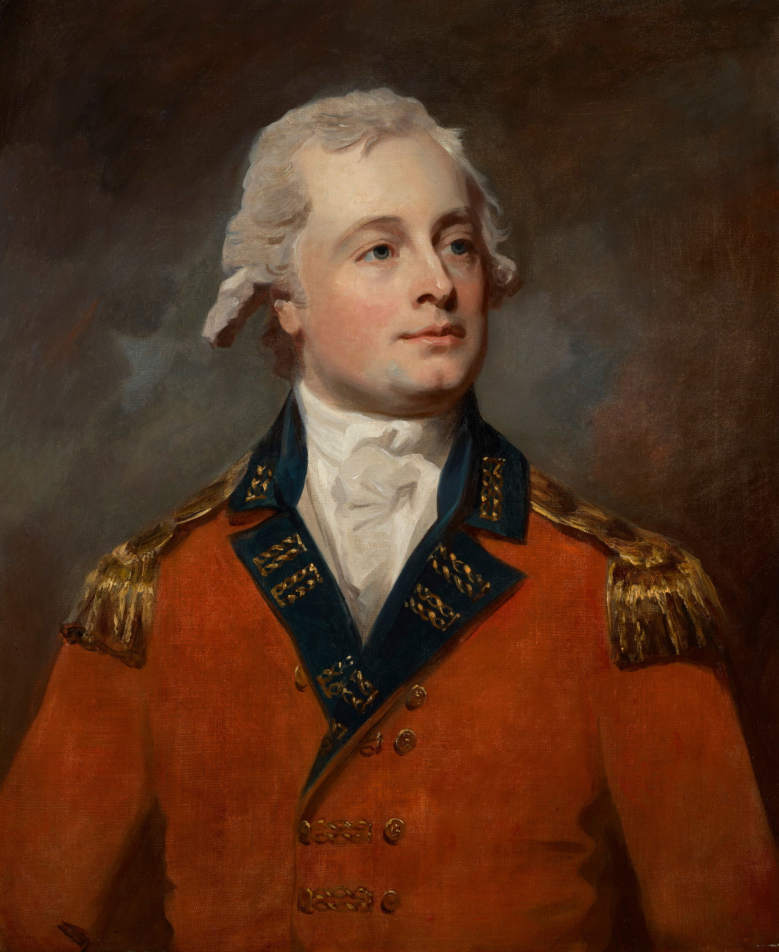 AFTER GEORGE ROMNEY Portrait of Major General Thomas Dundas (1750-1794), bust-length, in uniform (1 of 3)