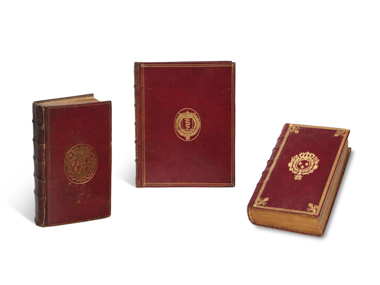 Collection of three French royal and aristocratic bindings Various, 17th–18th centuries (1 of 1)