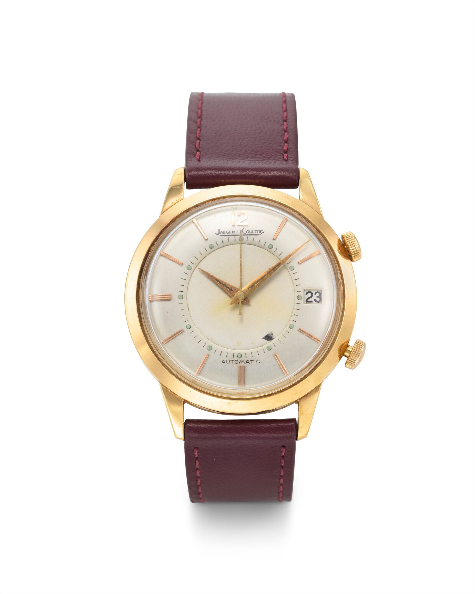 JAEGER-LECOULTRE, YELLOW GOLD ALARM 'MEMOVOX' WITH DATE, REF. E855 (1 of 4)