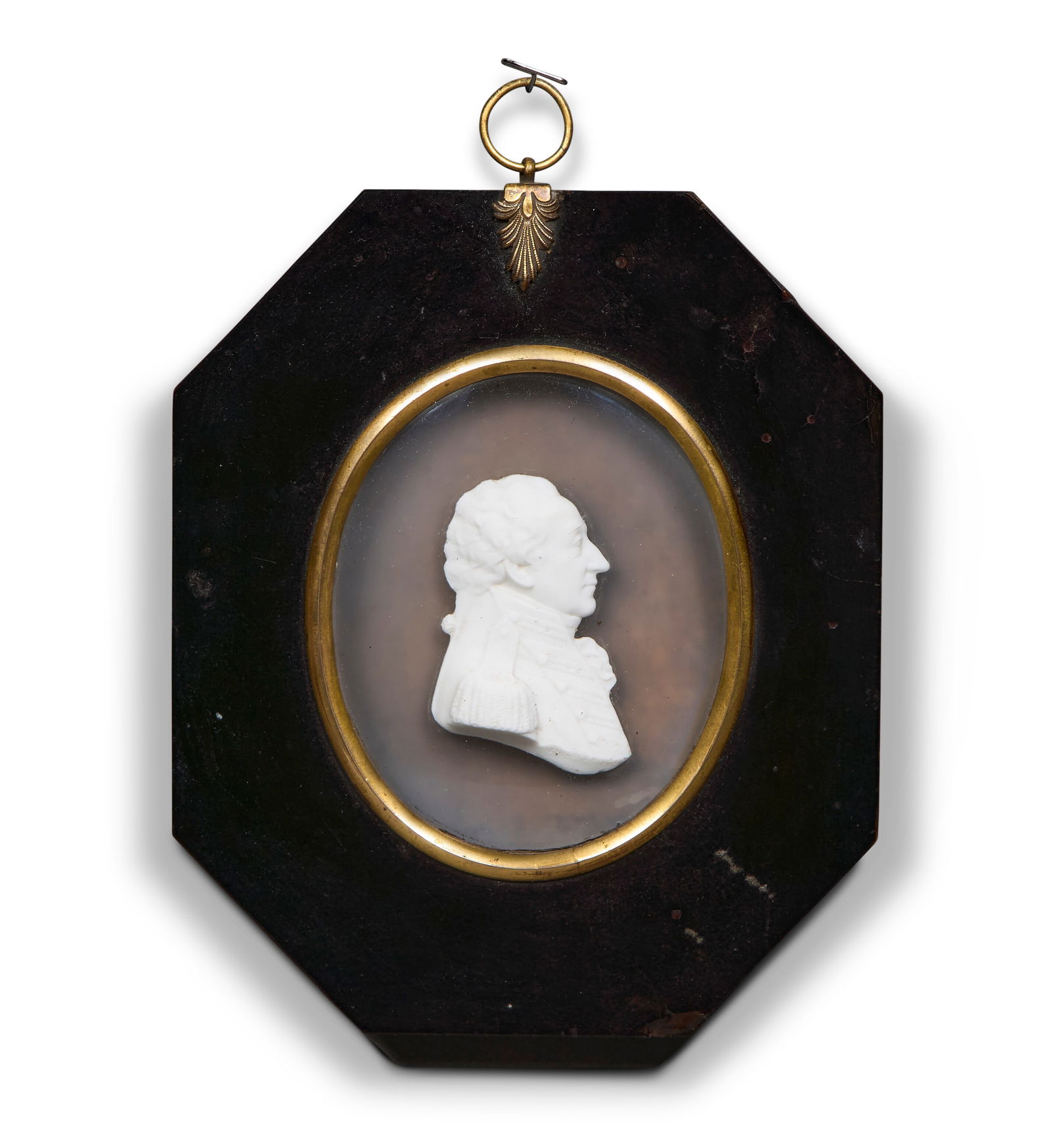 A SCOTTISH GLASS-PASTE PORTRAIT MINIATURE BY JOHN HENNING, DATED 1804 (1 of 2)