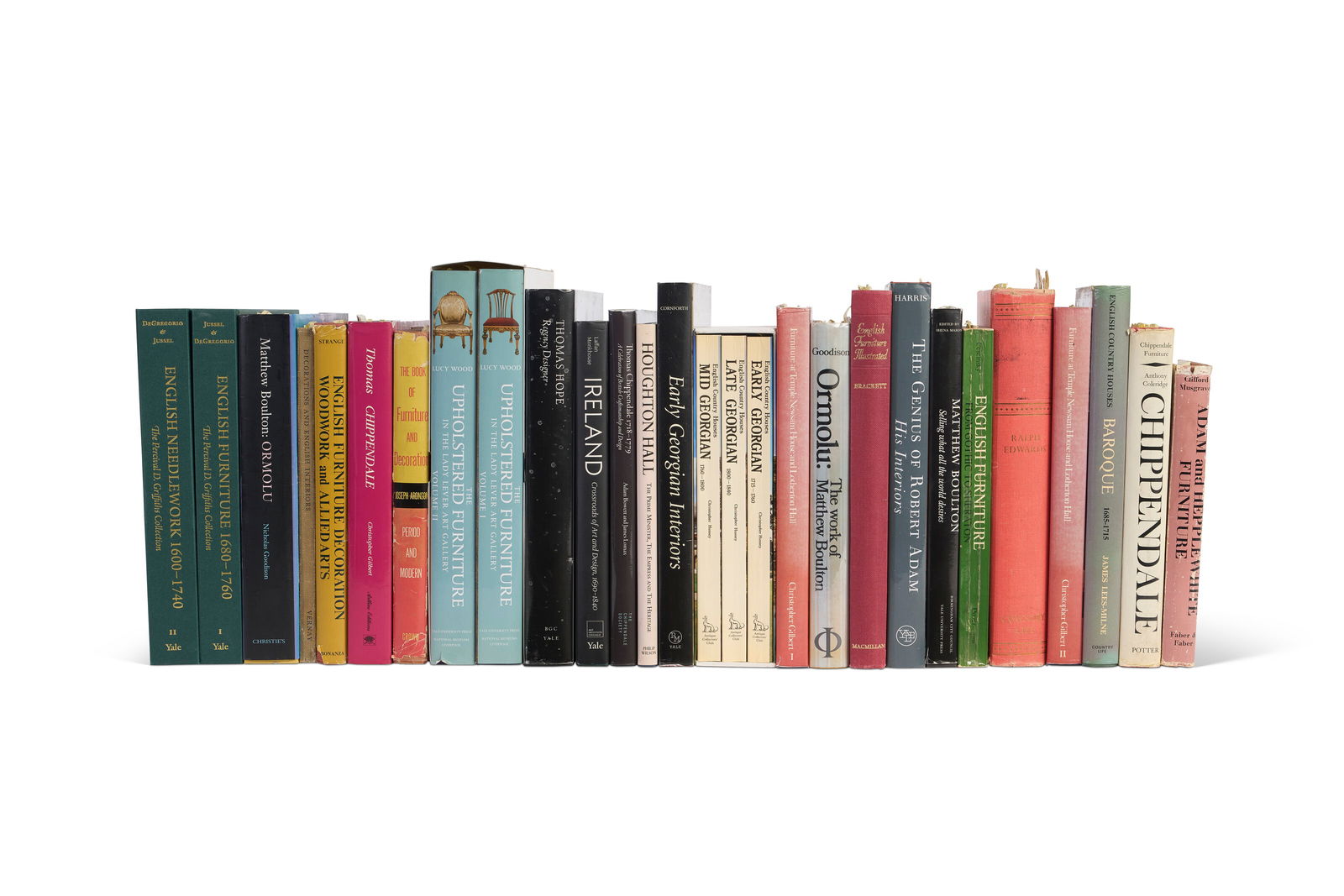 A GROUP OF 25 ENGLISH FURNITURE AND COUNTRY HOUSE BOOKS VARIOUS, 20TH-21ST CENTURIES (1 of 1)