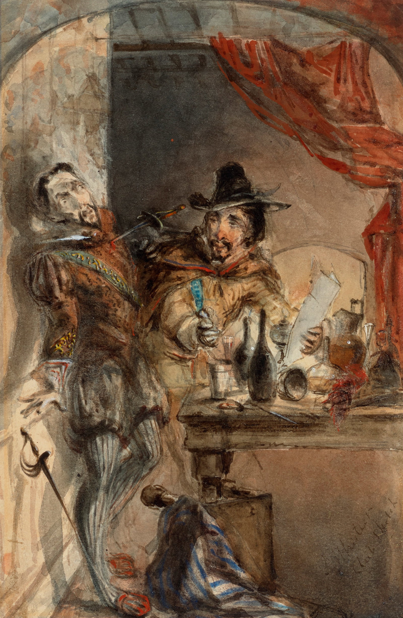 JAMES MCNEILL WHISTLER (1834-1903) A Confrontation (1 of 4)