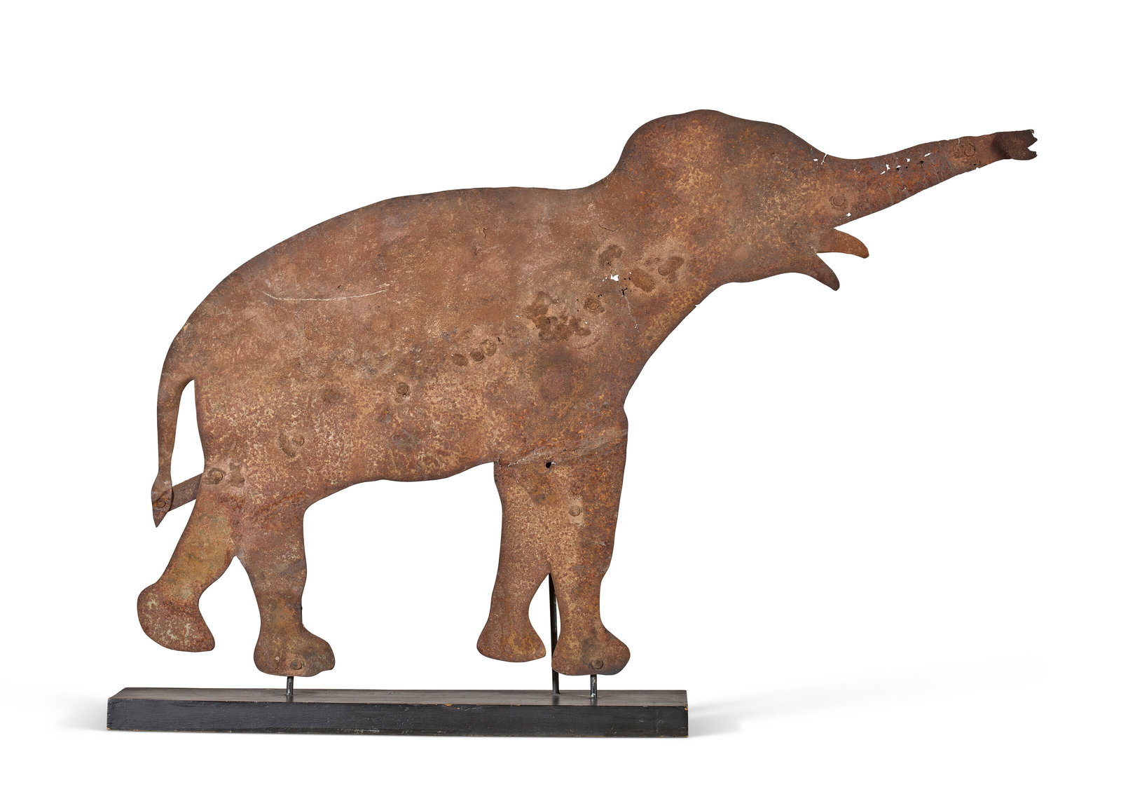 A SHEET METAL ELEPHANT WEATHERVANE AMERICAN, LATE 19TH CENTURY (1 of 5)