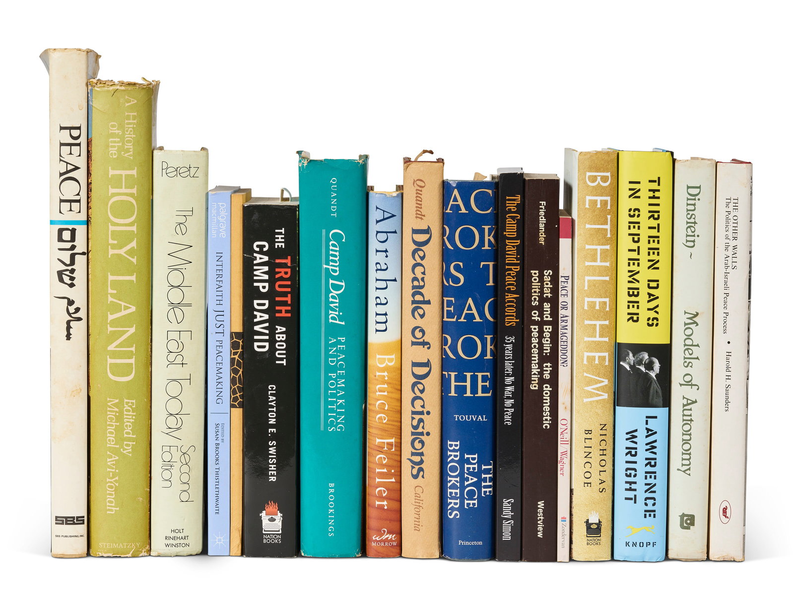 A COLLECTION OF BOOKS ON MIDDLE EAST POLICY VARIOUS AUTHORS: A COLLECTION OF BOOKS ON MIDDLE EAST POLICY VARIOUS AUTHORS Details CARTER, James Earl. A collection of sixteen books on Middle East Policy. Some stamped with "from the personal library of Jimmy