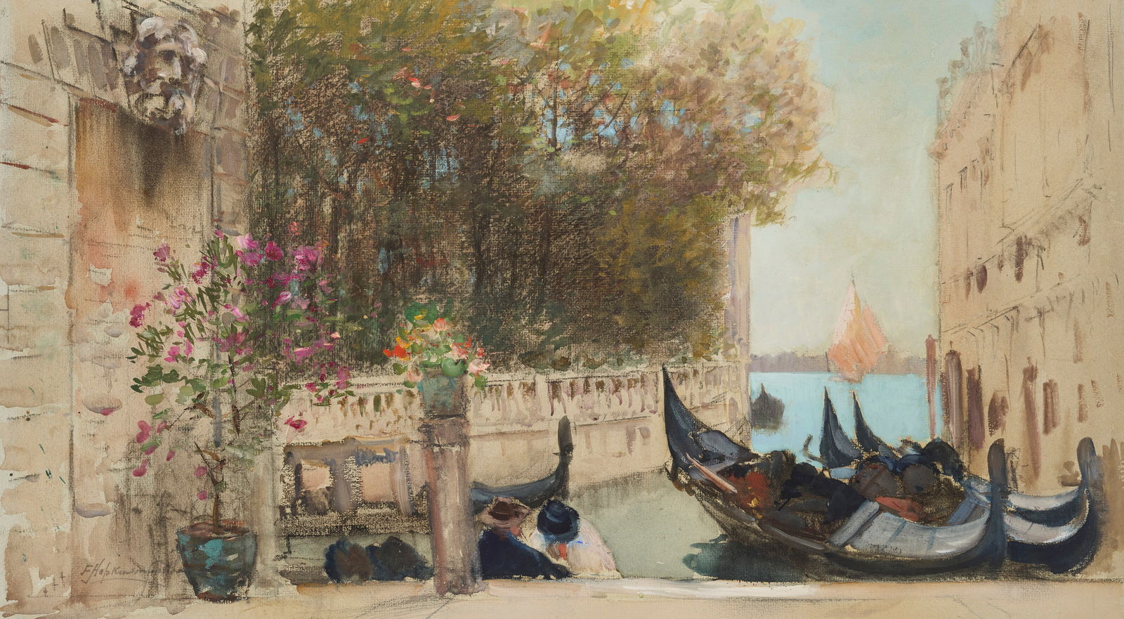 FRANCIS HOPKINSON SMITH (1838-1915) Venice (1 of 3)