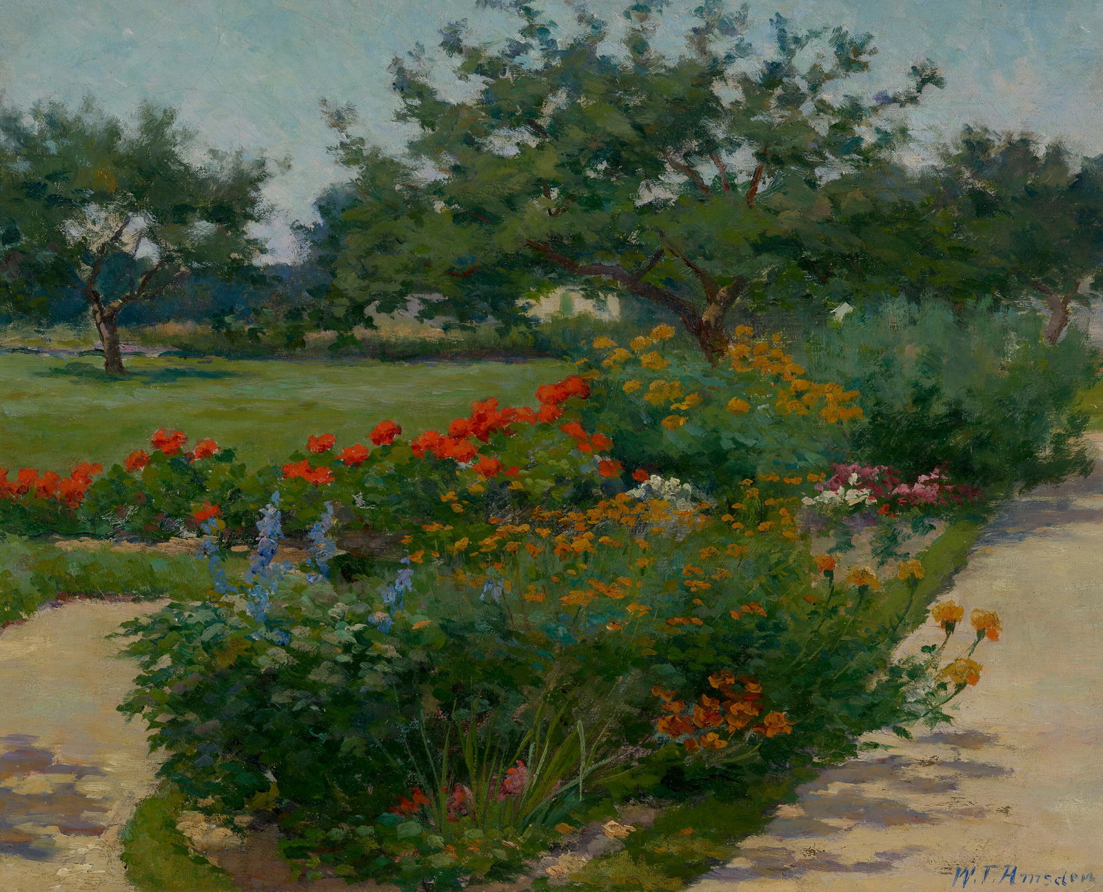 WILLIAM KING AMSDEN (1859-1933) Garden (1 of 3)