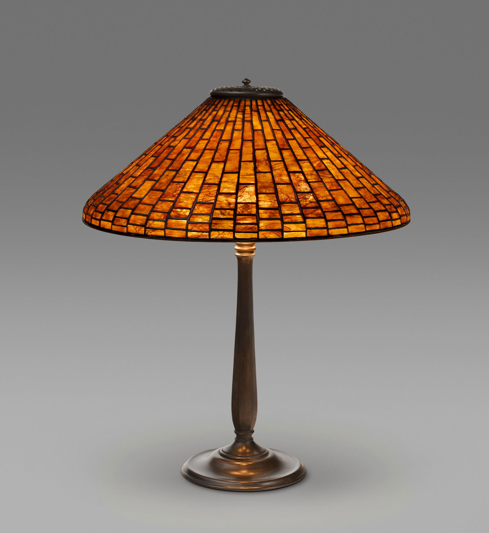 TIFFANY STUDIOS 'Geometric' Table Lamp, circa 1910 (1 of 3)