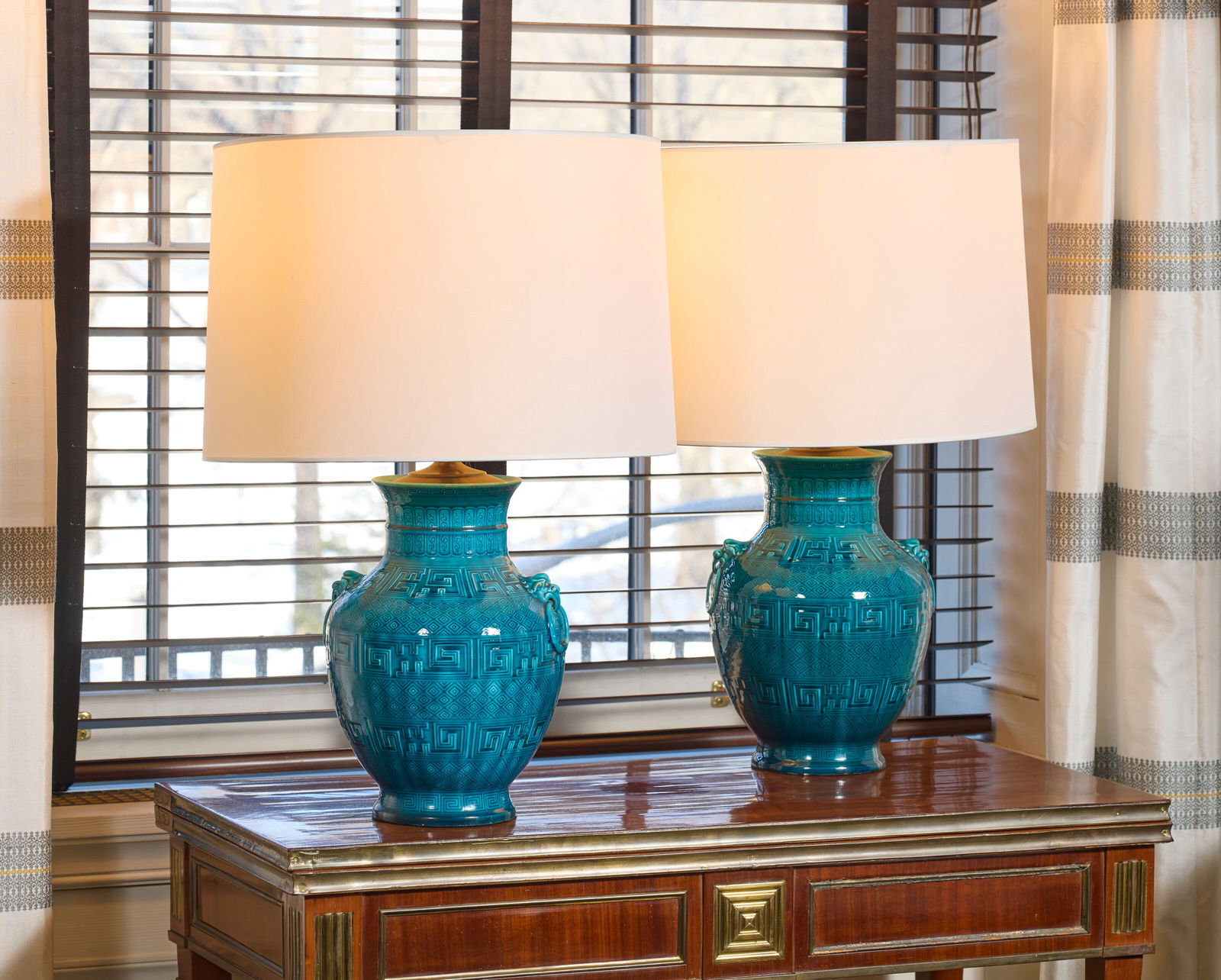 THEODORE DECK (1823-1891) Pair of Vases, circa 1880 (1 of 5)