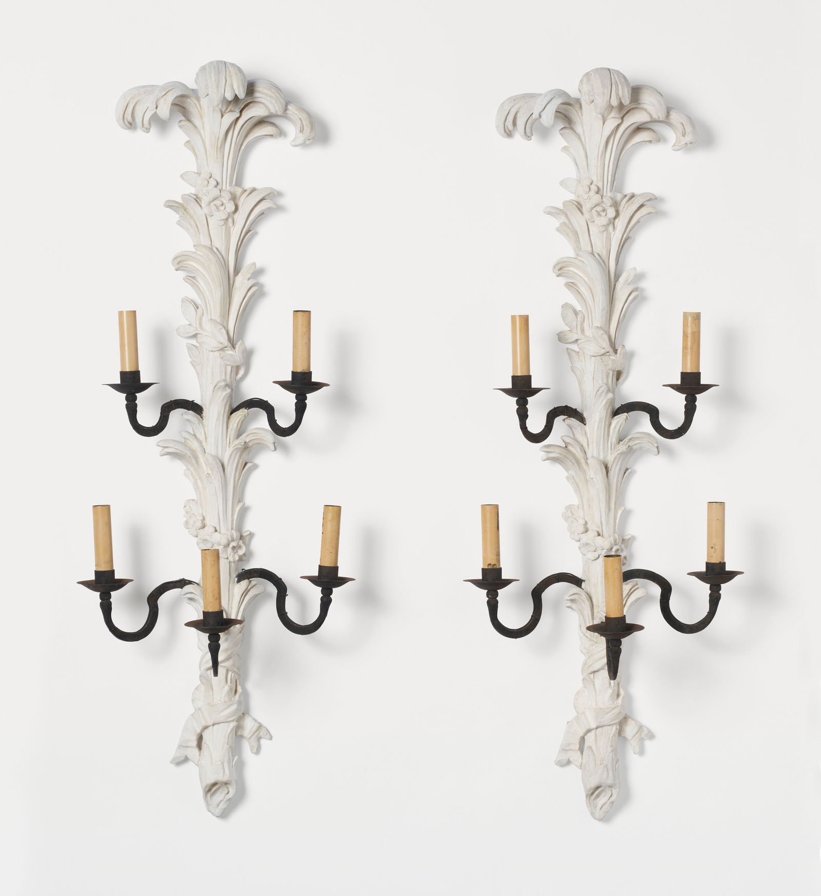 MAISON BAGUÈS Pair of 'Palmier' Wall Appliques, circa 1935 (1 of 6)