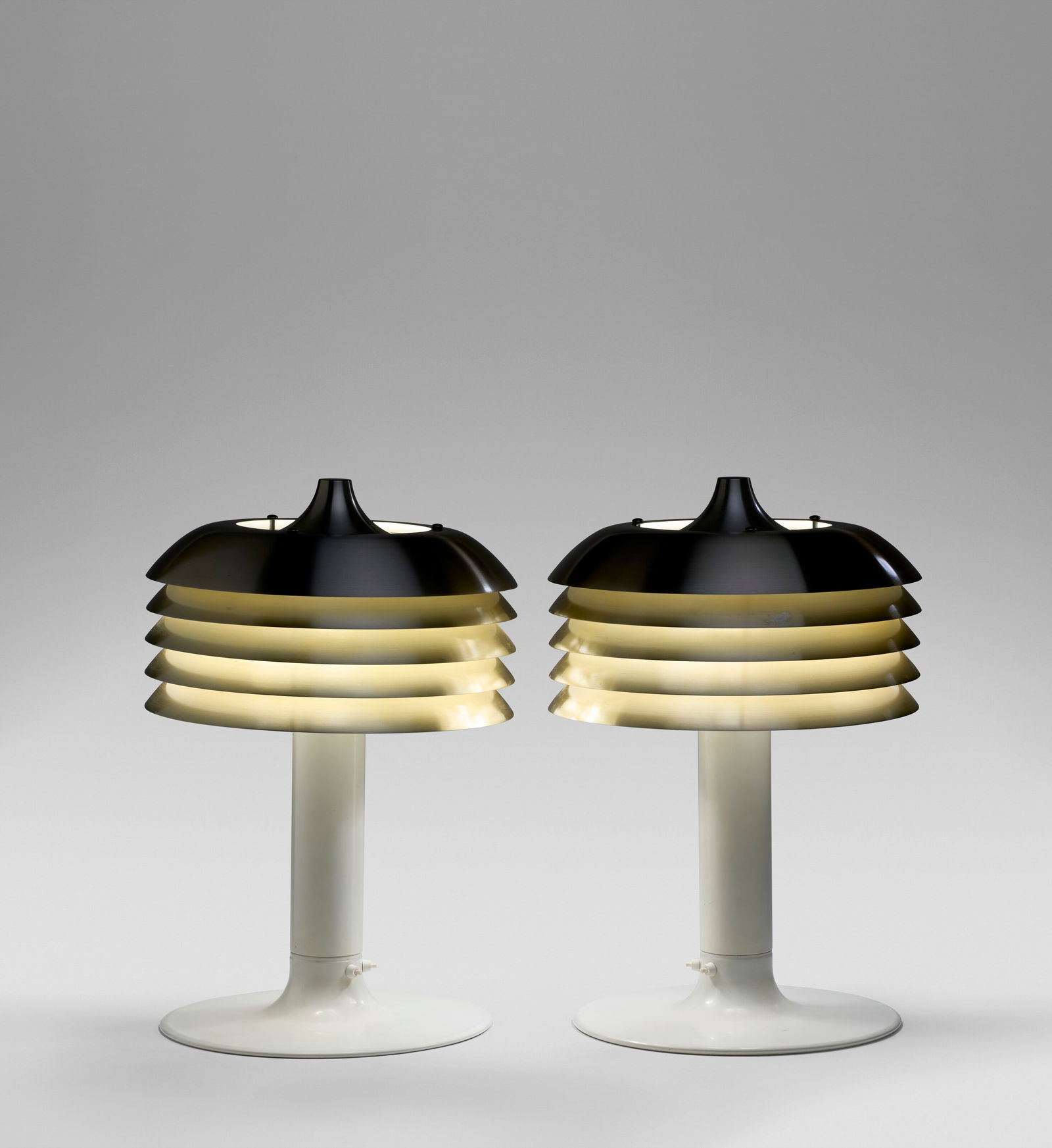 HANS-AGNE JAKOBSSON (1919-2009) Pair of Table Lamps, Model No. B186, circa 1970 (1 of 3)