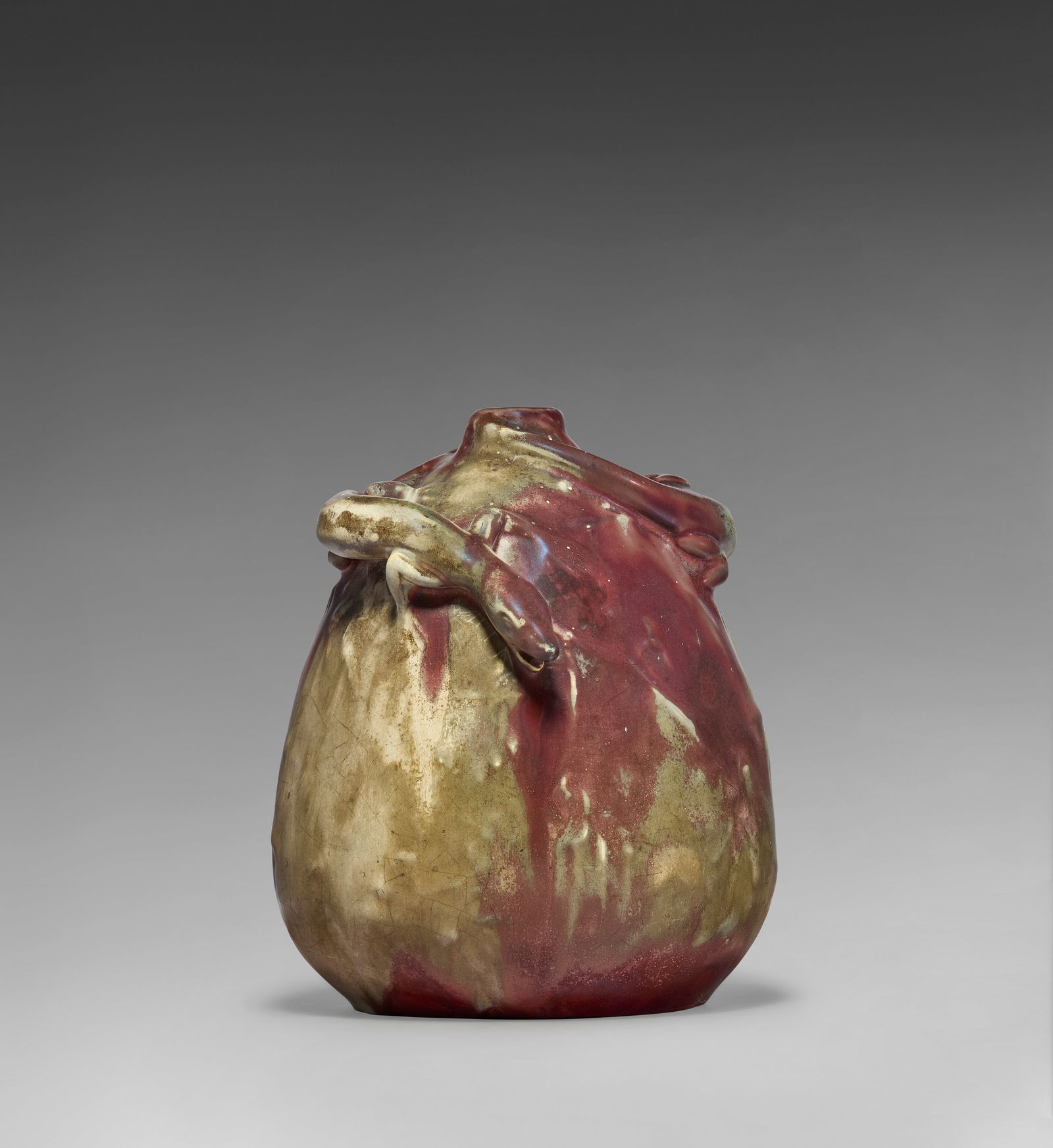 ERNEST BUSSIÈRE (1863-1913) 'Gourde aux Lézards' Vase, circa 1900 (1 of 5)