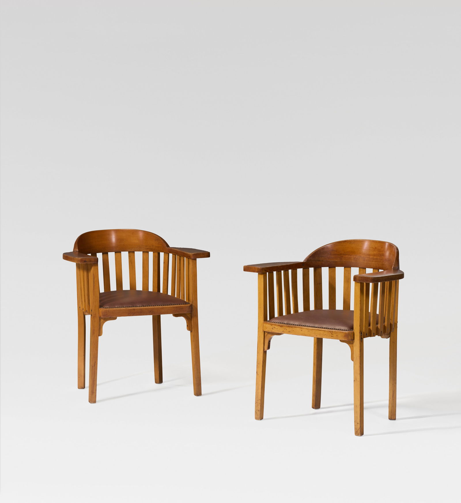 JOSEF HOFFMANN (1870-1956) Pair of Armchairs, Model No. 701/2F, 1912 (1 of 4)