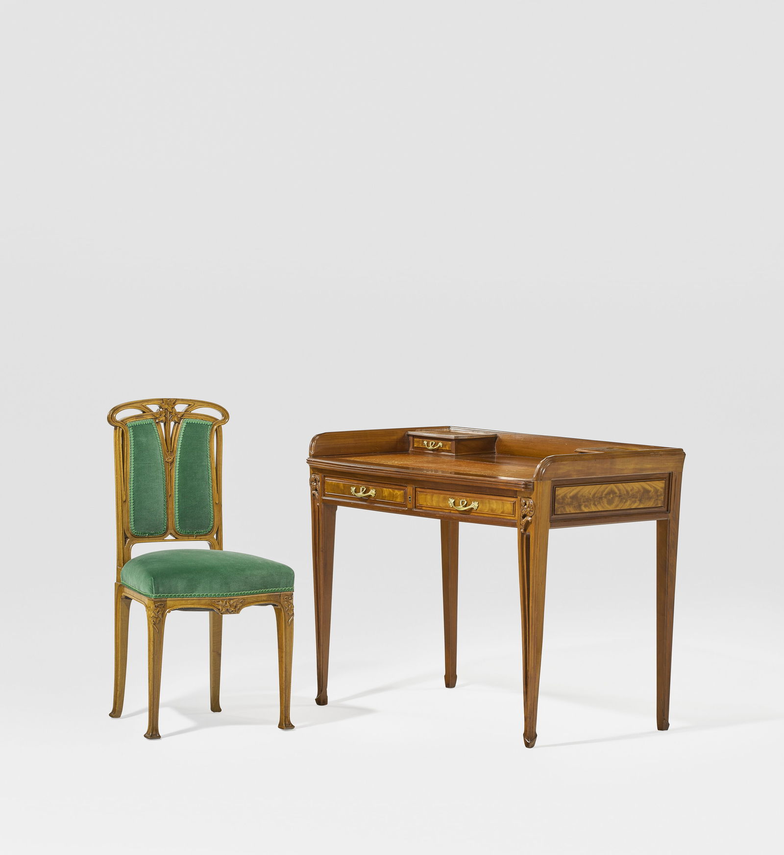 LOUIS MAJORELLE (1859-1926) Desk and Chair, circa 1905 (1 of 10)