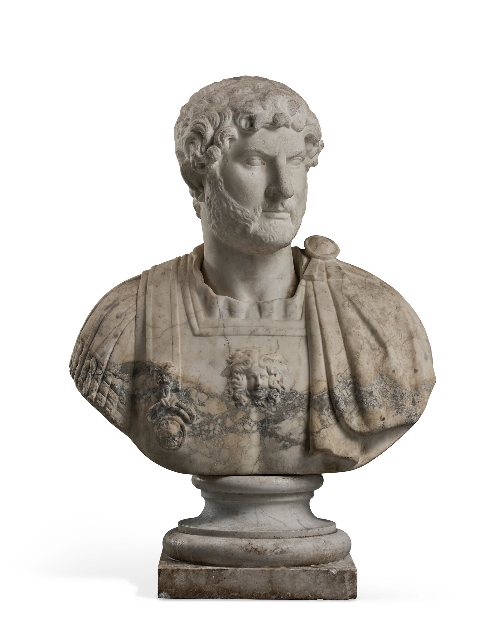 AFTER THE ANTIQUE (ITALIAN, 19TH CENTURY) A Large Bust of The Emperor Hadrian (1 of 17)