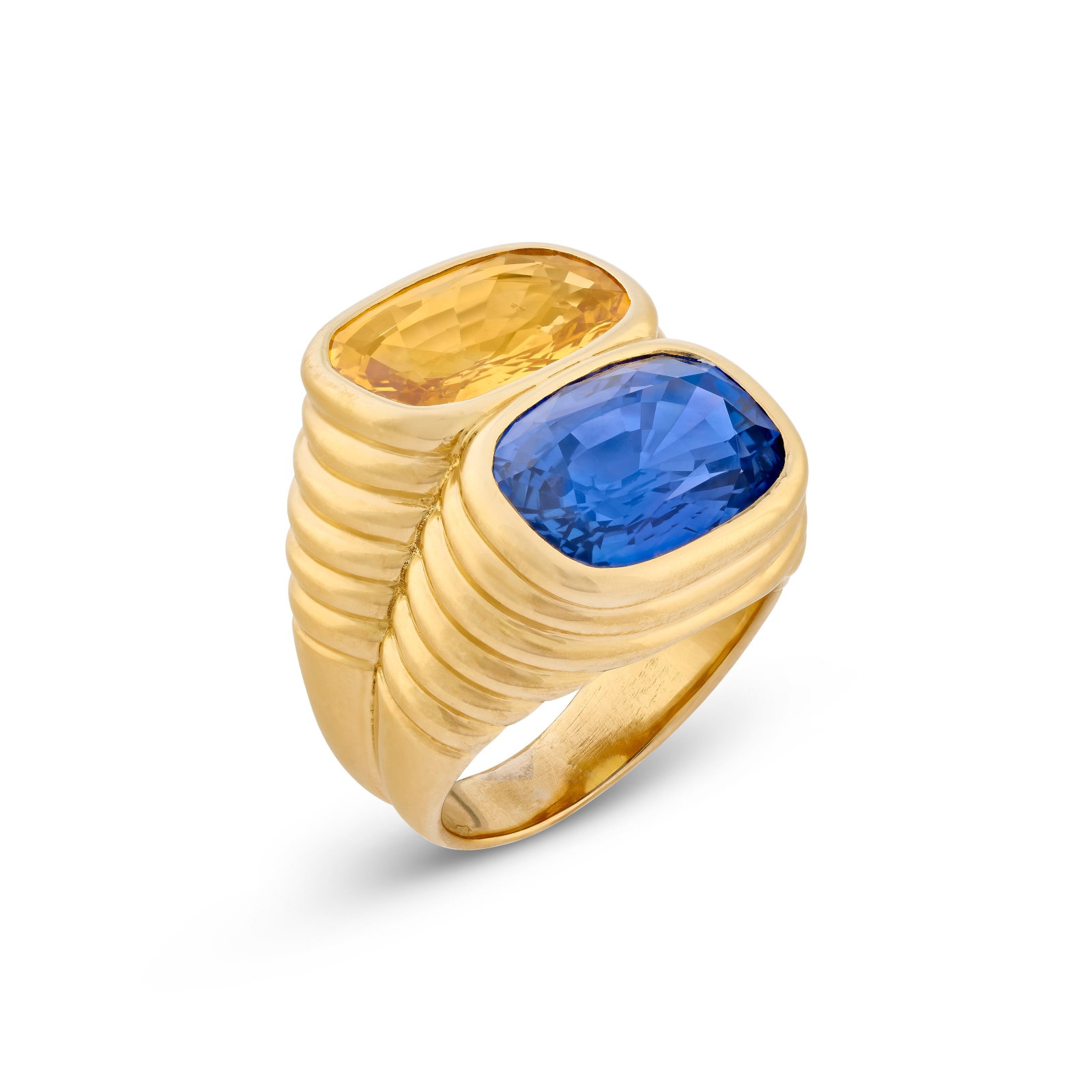 SAPPHIRE AND COLOURED SAPPHIRE RING (1 of 3)