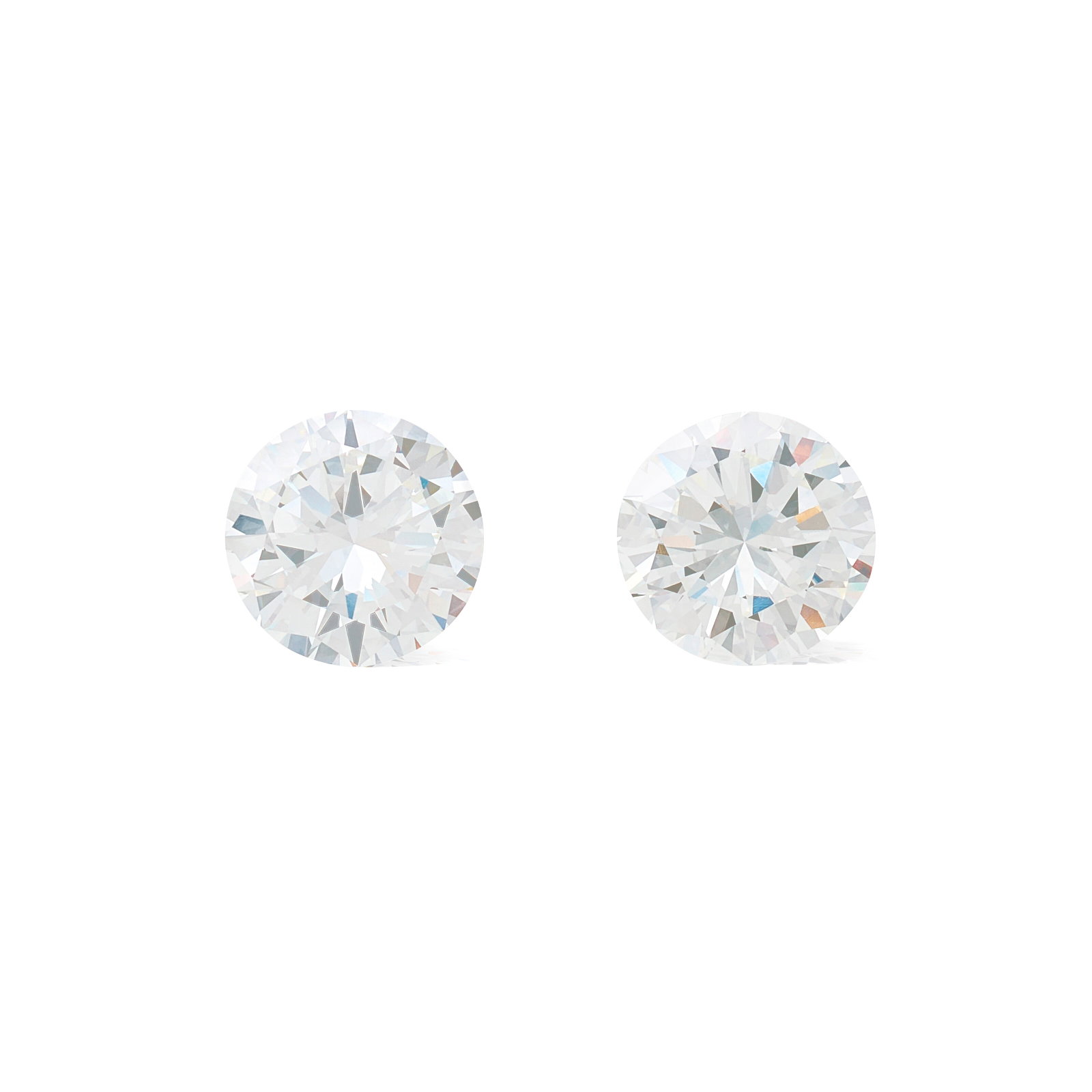GROUP OF TWO UNMOUNTED DIAMONDS 1.57ct, F, IF / 1.46ct, F, VVS1 pot. (1 of 3)