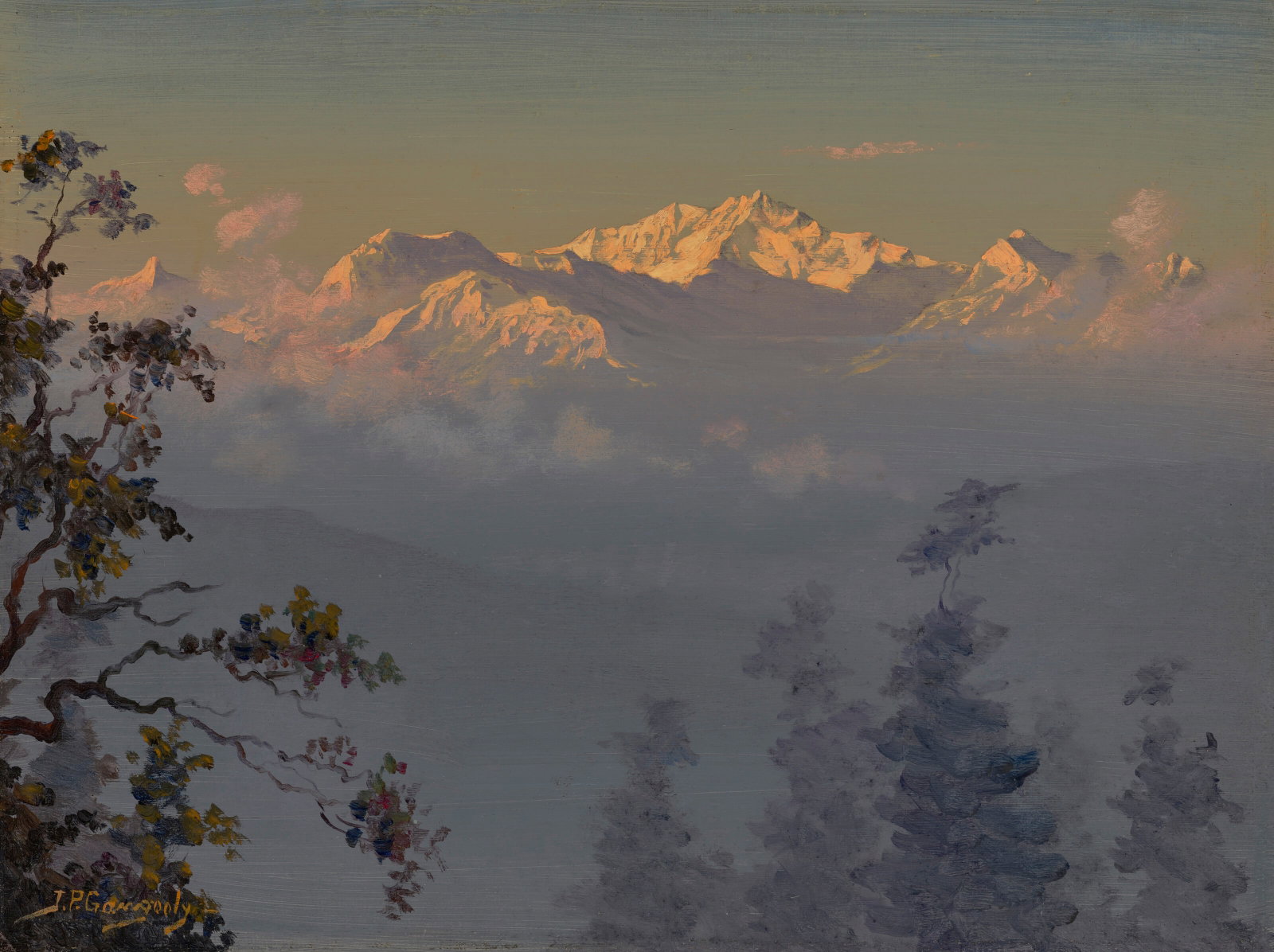 JAMINI PRAKASH GANGOOLY (1876-1953) Untitled (Kanchenjunga from Darjeeling) (1 of 1)