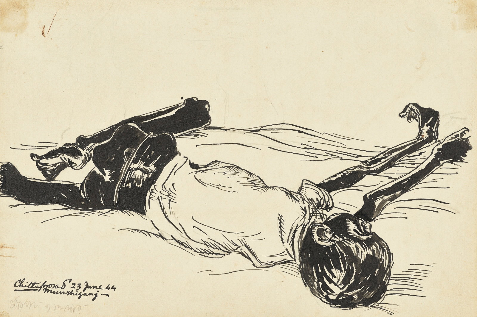 CHITTAPROSAD BHATTACHARYA (1915-1978) Untitled (Haripada Haldar) (1 of 1)