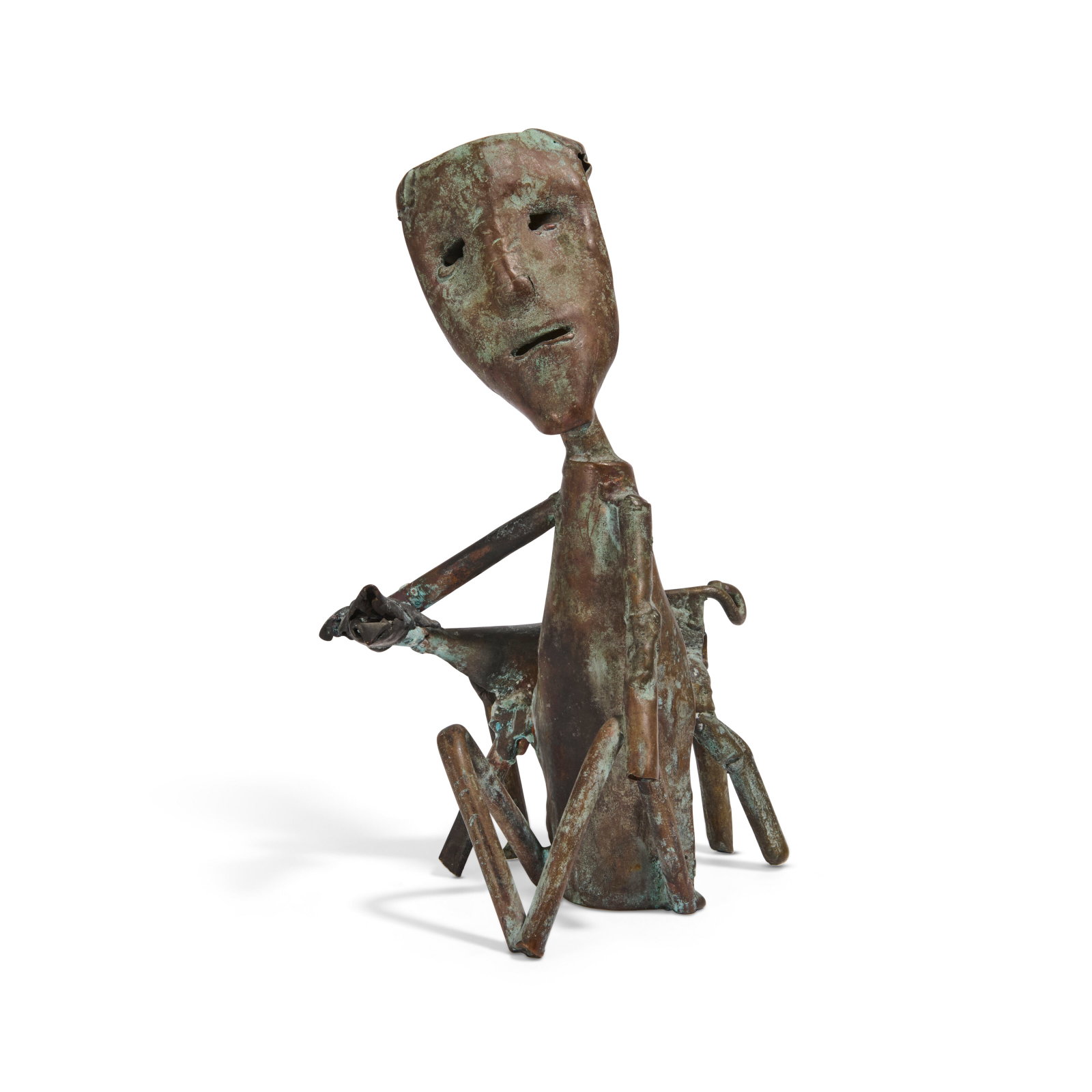 SOMNATH HORE (1920-2006) Untitled (Man and Dog) (1 of 4)