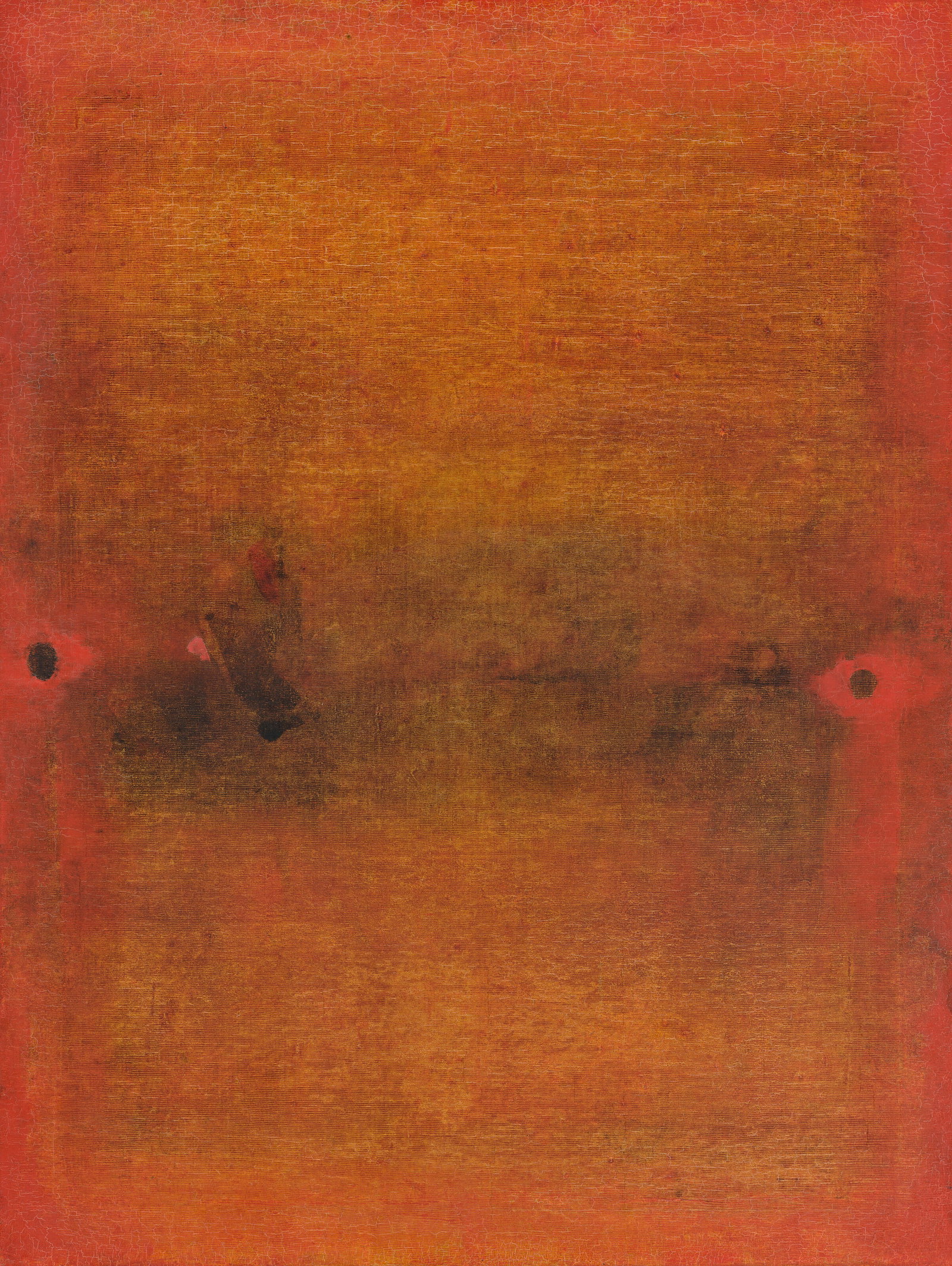 VASUDEO S. GAITONDE (1924-2001) Untitled: Details VASUDEO S. GAITONDE (1924-2001) Untitled signed and dated in Hindi and signed and dated 'V.S. GAITONDE / 71' (on the reverse) oil on canvas 35 ¾ x 27 in. (90.8 x 68.6 cm.) Painted in 1971