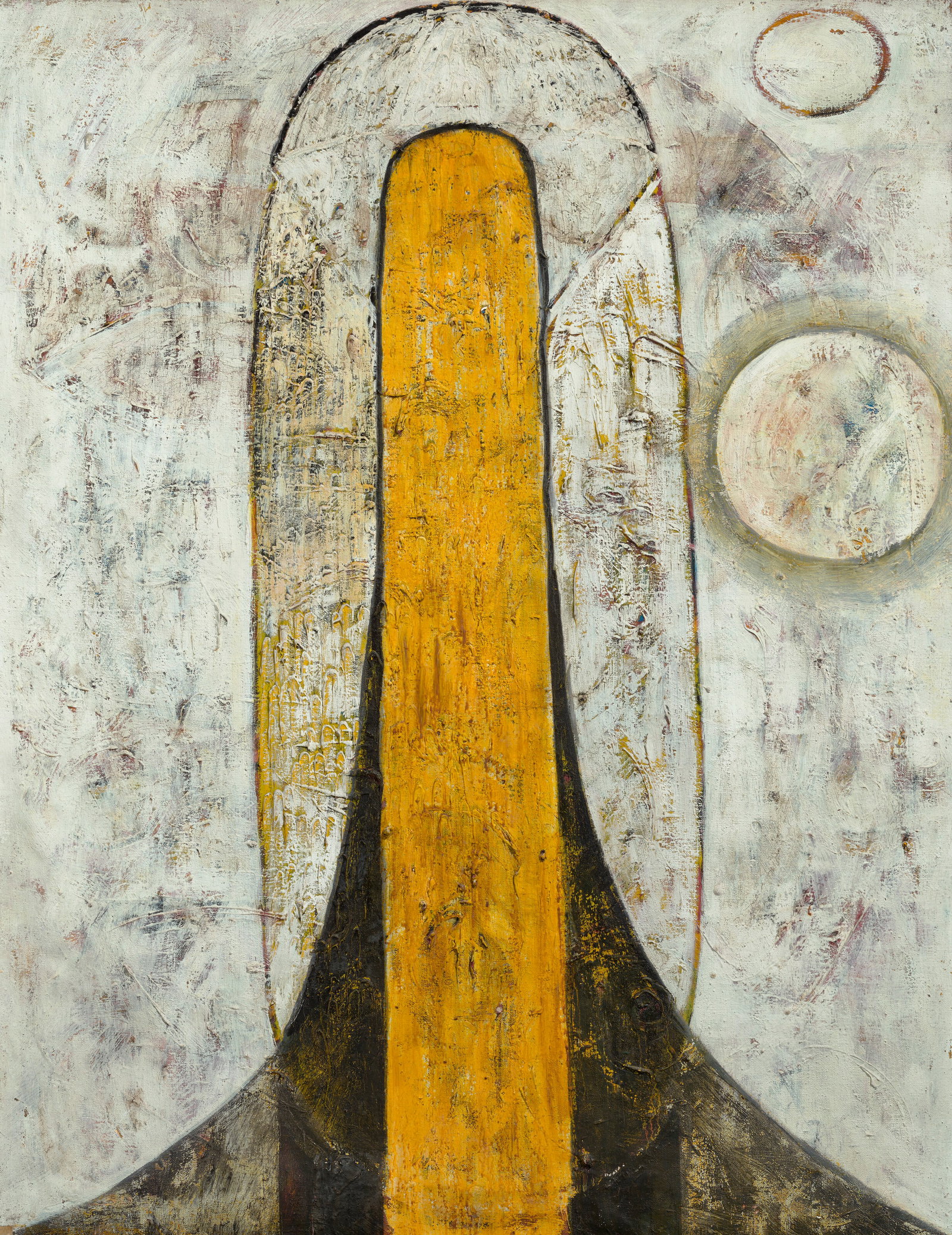AVINASH CHANDRA (1931-1991) A Friend: Details AVINASH CHANDRA (1931-1991) A Friend signed, dated and inscribed 'Avinash / 61 / London' (on the reverse); further inscribed, titled and dated 'Avinash Chandra / "A Friend" / oil on canvas 36 