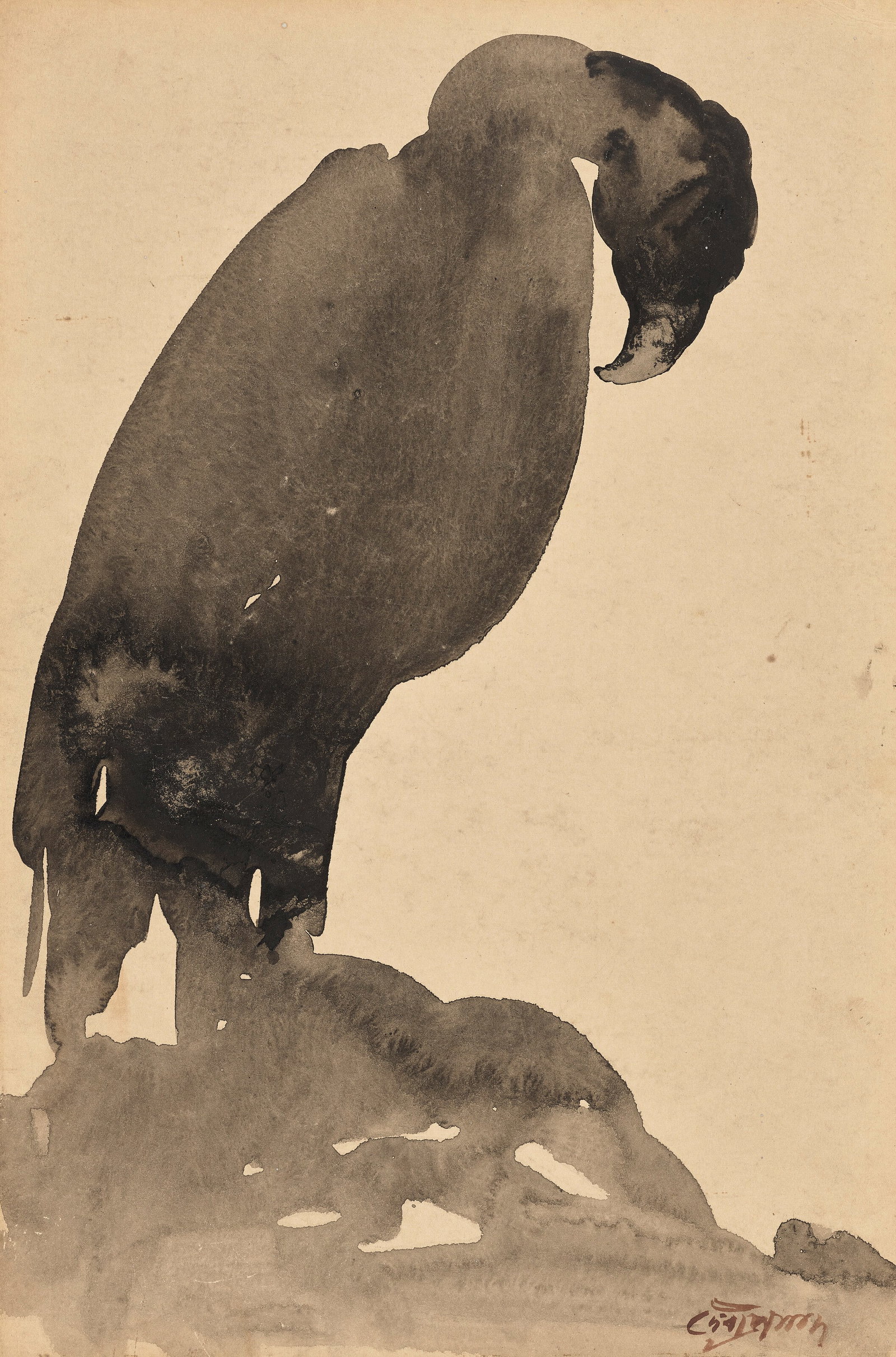 DEVI PRASAD ROY CHOWDHURY (1899-1975) Untitled (Death Watch) (1 of 1)
