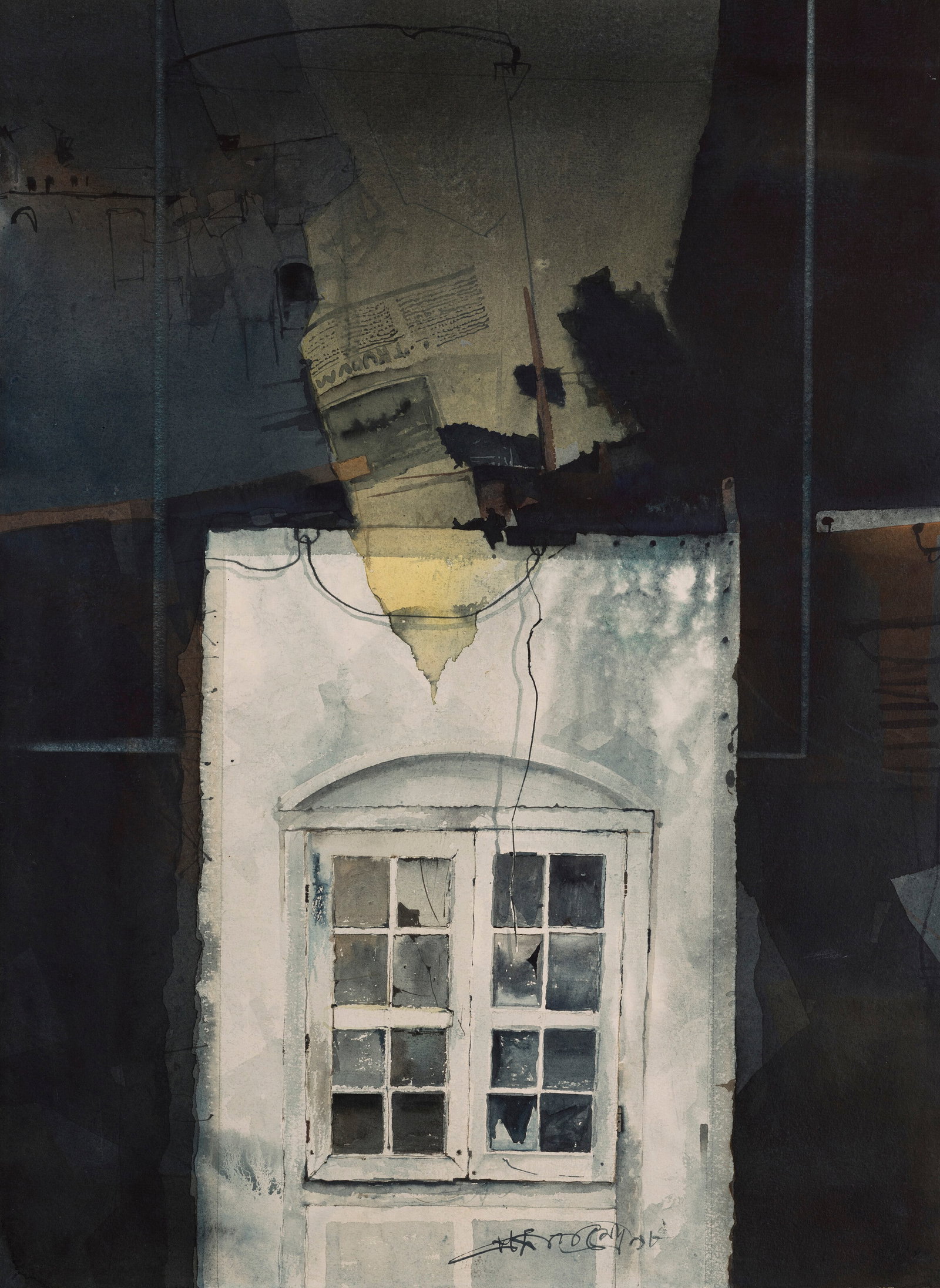 PRADIP MAITRA (B. 1959) Untitled: Details PRADIP MAITRA (B. 1959) Untitled signed and dated in Bengali (lower centre) watercolour on paper 29 7⁄8 x 22 in. (75.9 x 55.9 cm.) Executed in 1998 Provenance Bonhams London, 11 July 200