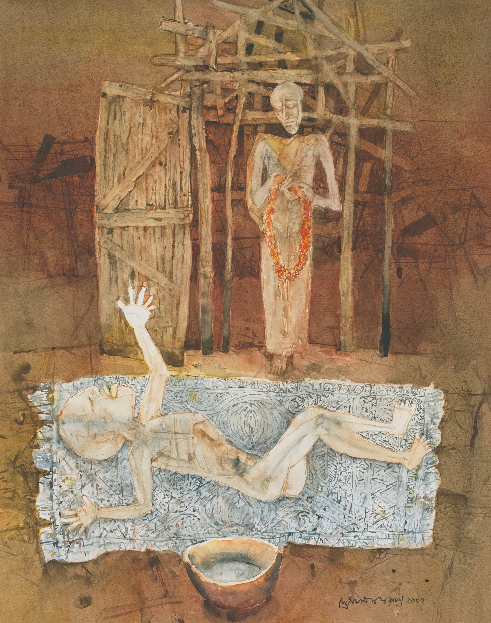 SHYAMAL DUTTA RAY (1934-2005) Untitled (Hunger) (1 of 1)