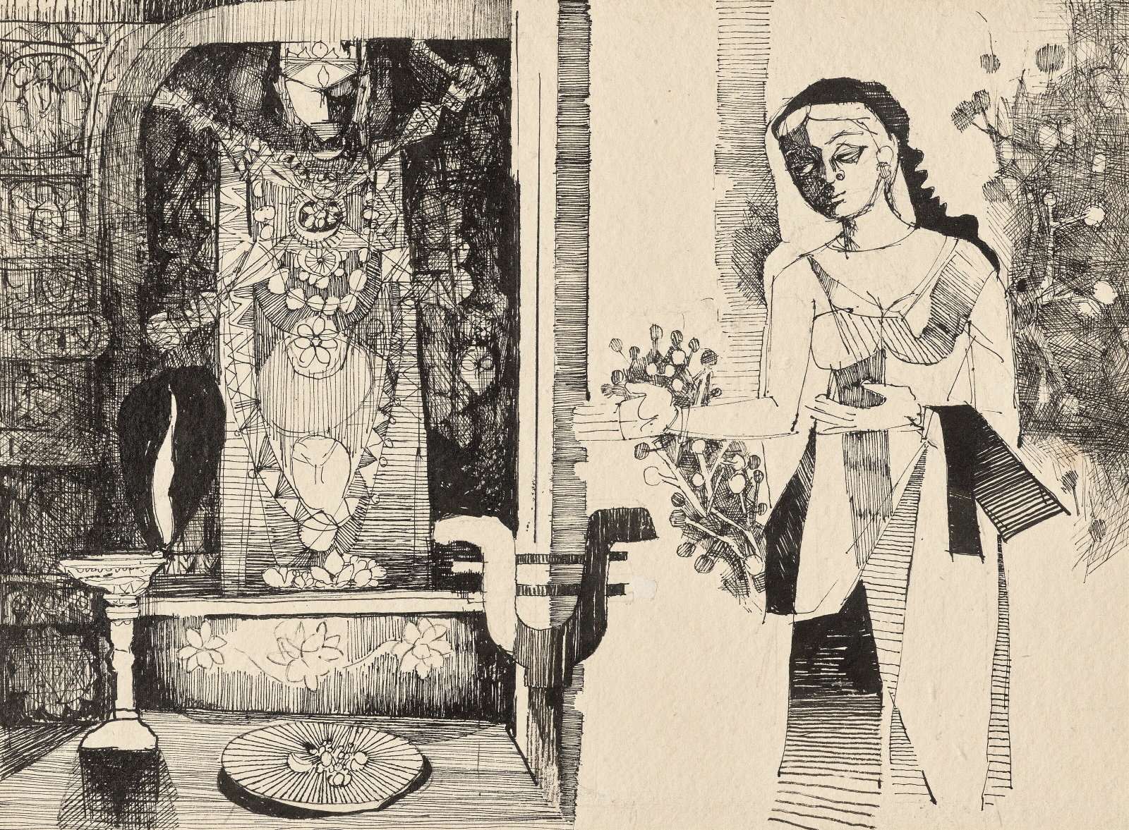SHYAMAL DUTTA RAY (1934-2005) Untitled (Visarjan Series) (1 of 1)