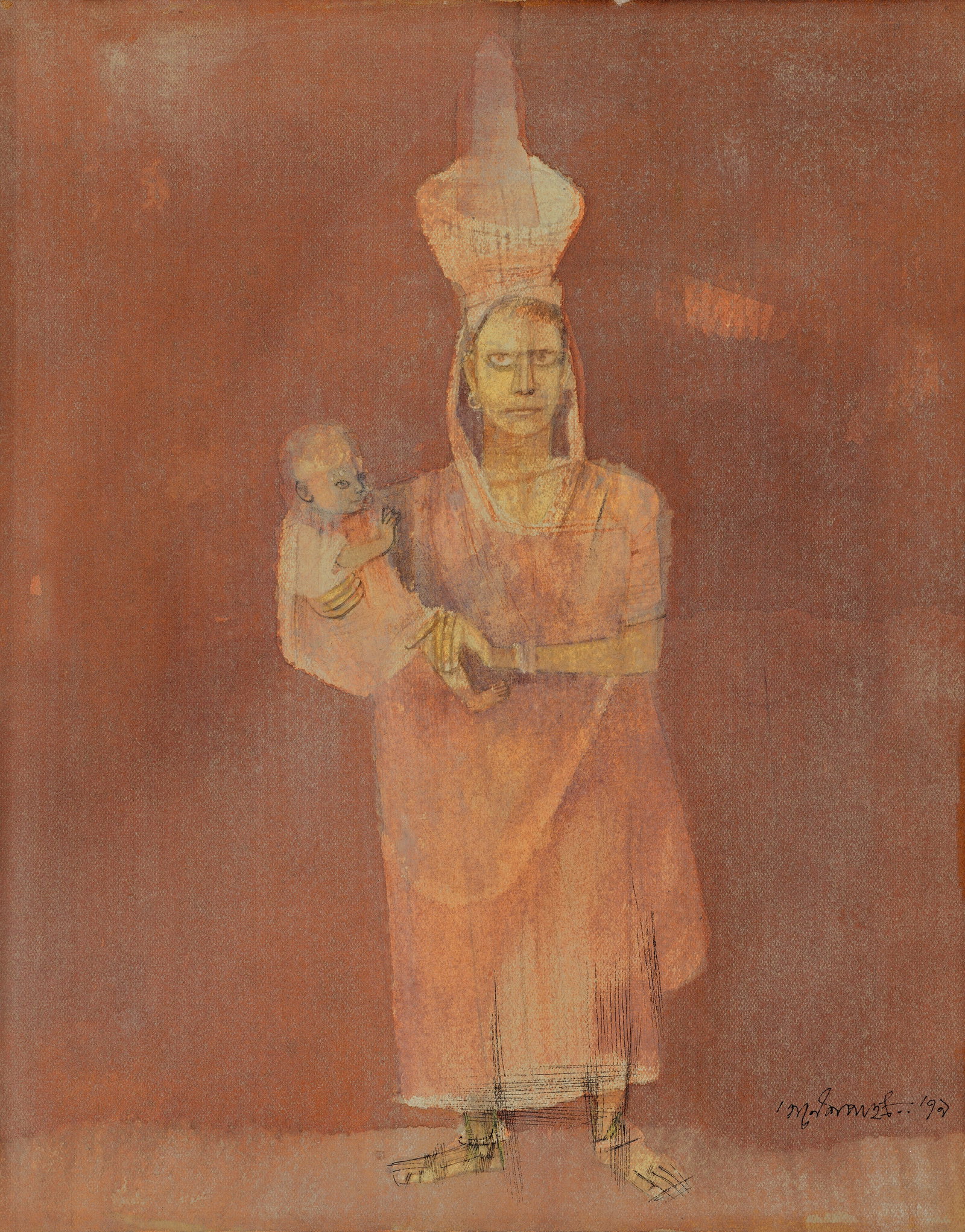 GANESH PYNE (1937-2013) Mother and Child (1 of 1)