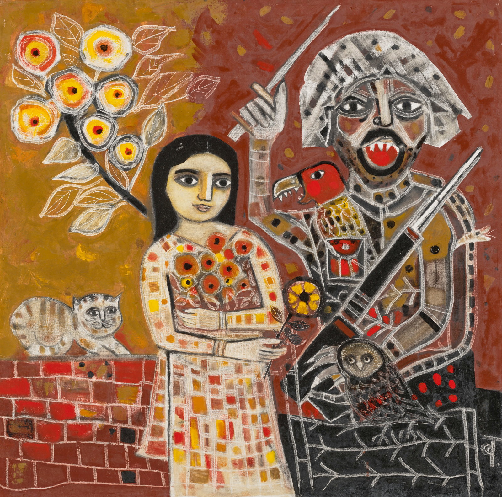 BADRI NARAYAN (1929-2013) Untitled (1 of 1)