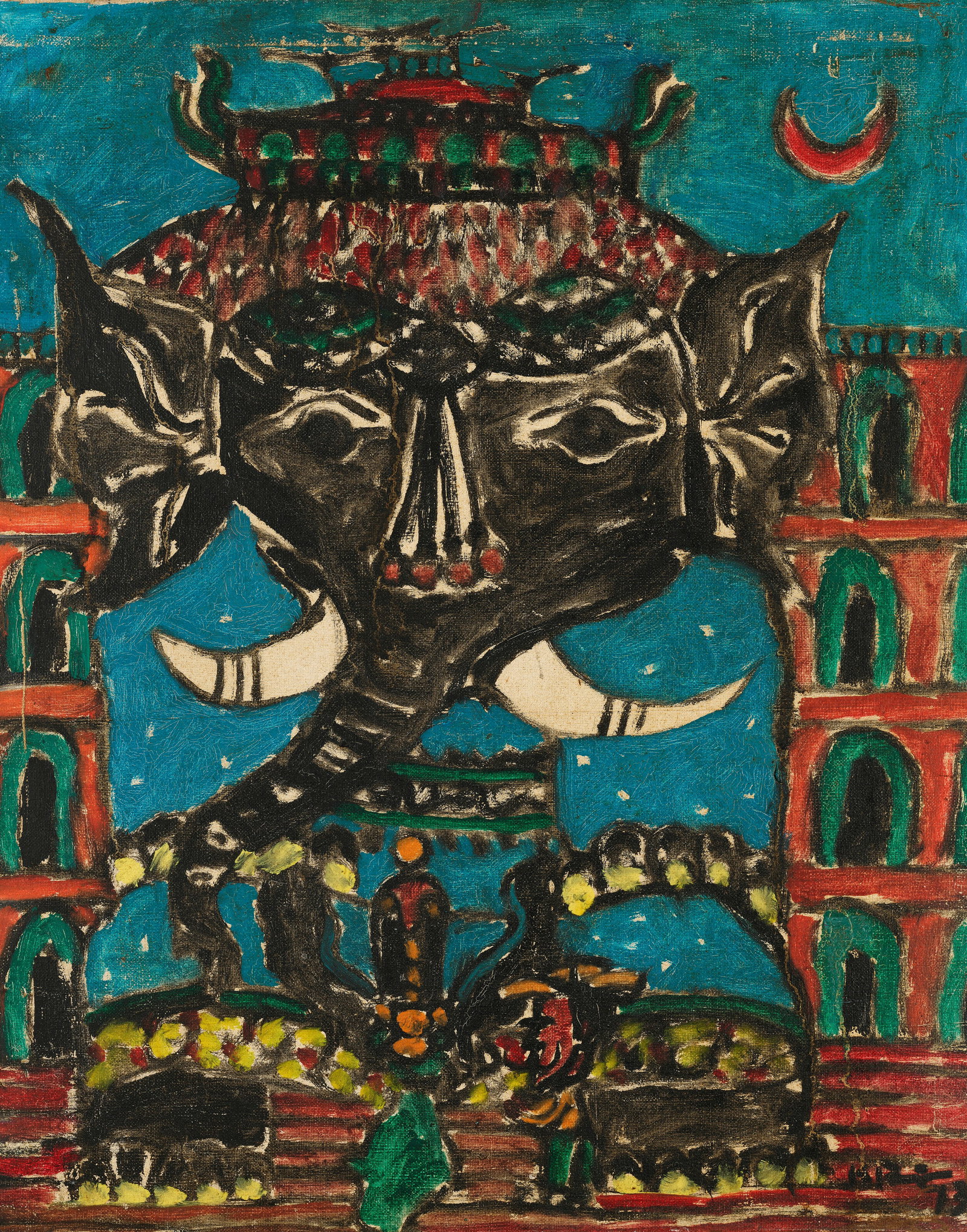 K.G. RAMANUJAM (1941-1973) Untitled (Ganesh) (1 of 1)