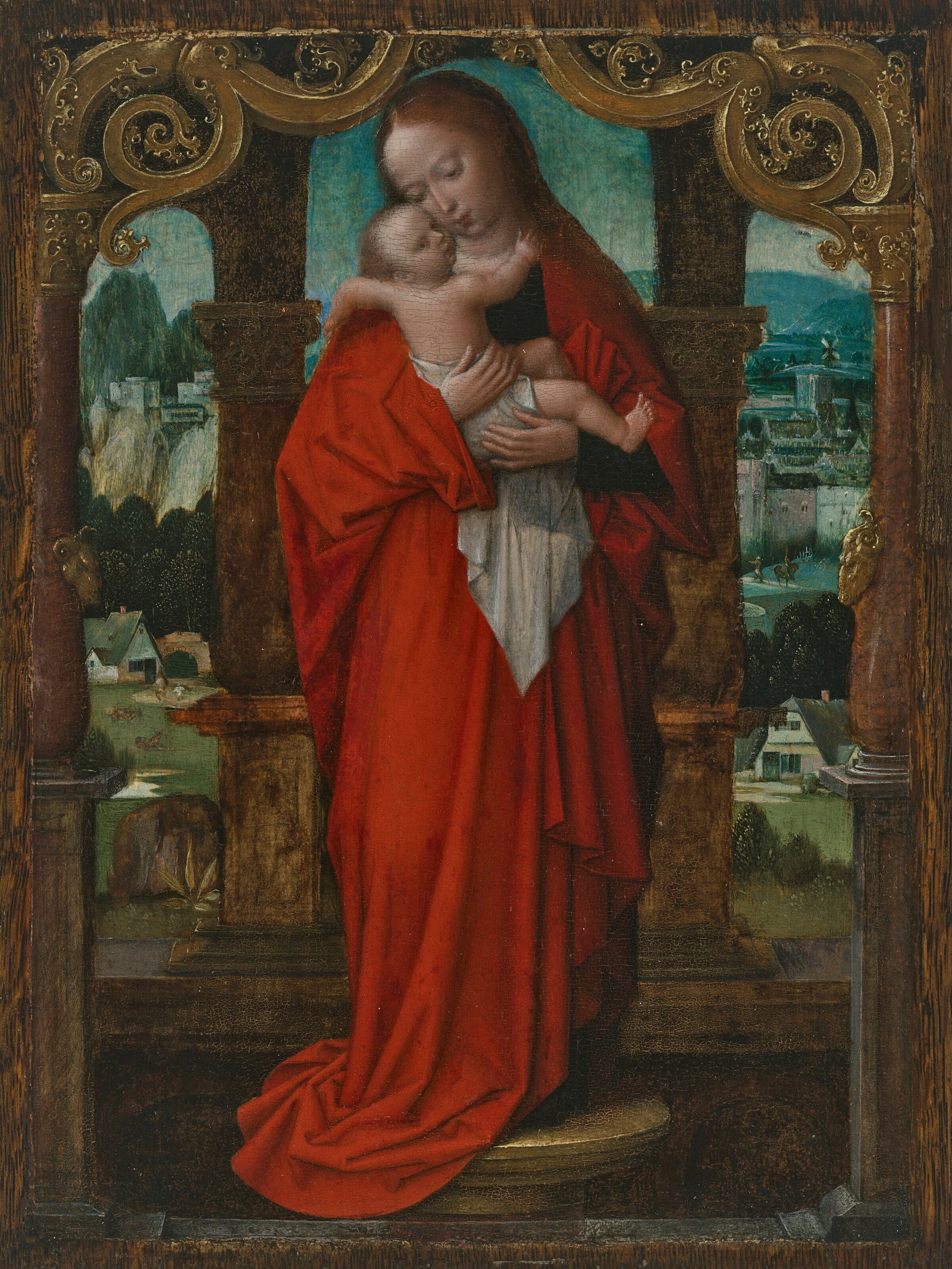 ADRIAEN ISENBRANDT (ANTWERP C. 1485-1551 BRUGES) The Virgin and Child: Details ADRIAEN ISENBRANDT (ANTWERP C. 1485-1551 BRUGES) The Virgin and Child oil on panel 9 x 6 ¾ in. (22.8 x 17.2 cm.) Provenance Baron Leo von Lauer-Münchhofen, Berlin; (†), R