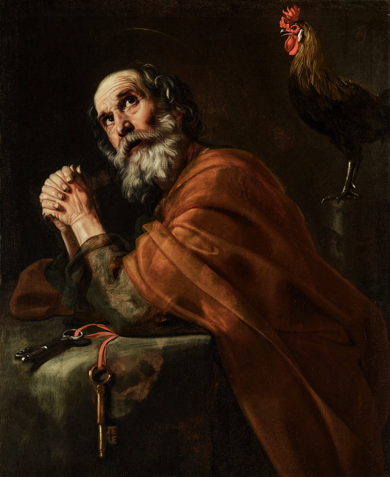 NICOLAS TOURNIER (MONTBÉLIARD C. 1590-C. 1639 TOULOUSE) Saint Peter at prayer: Details NICOLAS TOURNIER (MONTBÉLIARD C. 1590-C. 1639 TOULOUSE) Saint Peter at prayer oil on canvas 40 x 32 7⁄8 in. (101.6 x 83.5 cm.) Provenance with Compagnia di Belle Arti, Milan,
