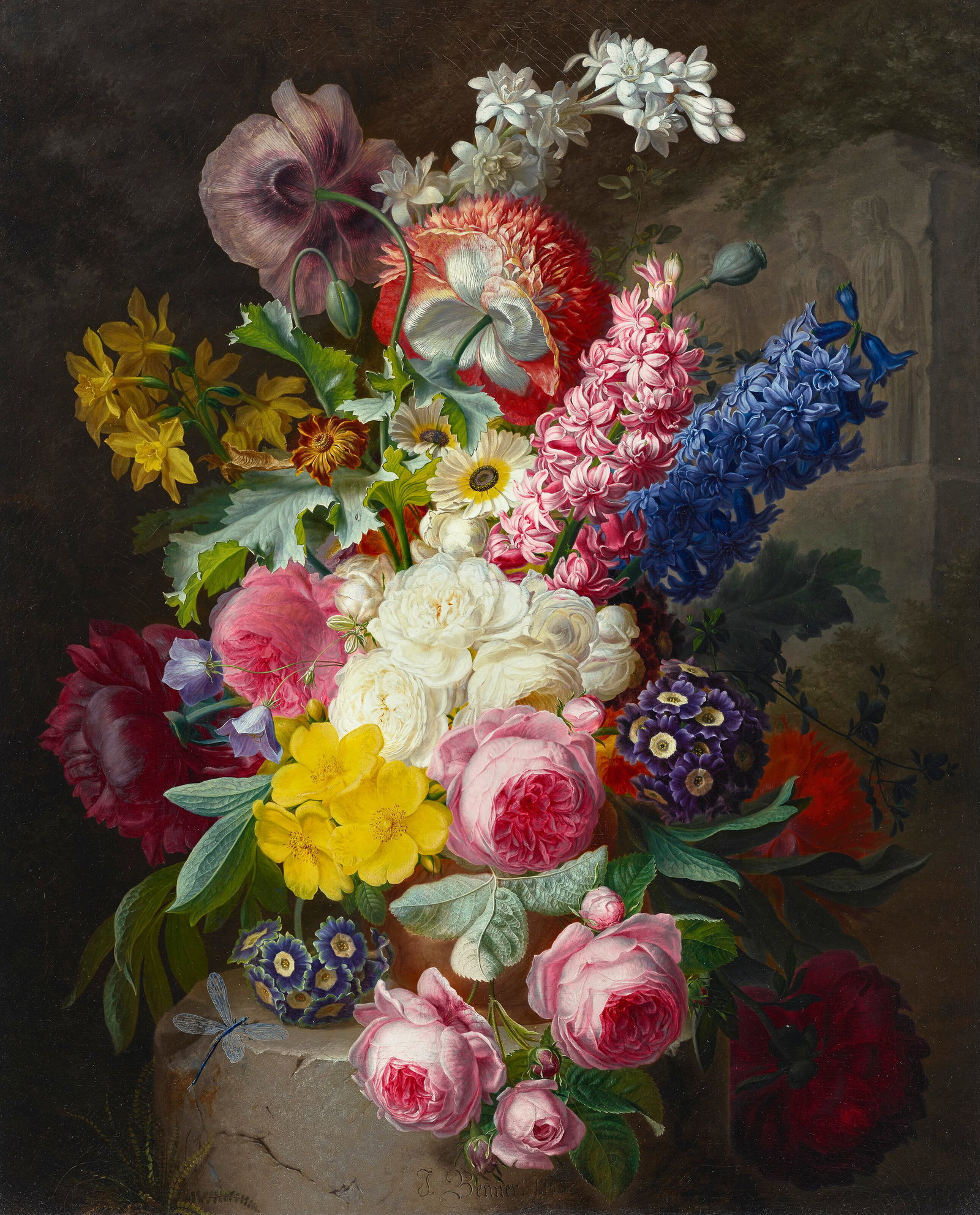 JEAN BENNER (GUEBWILLER 1796-1849 MULHOUSE) A Profusion of Beauty (1 of 4)