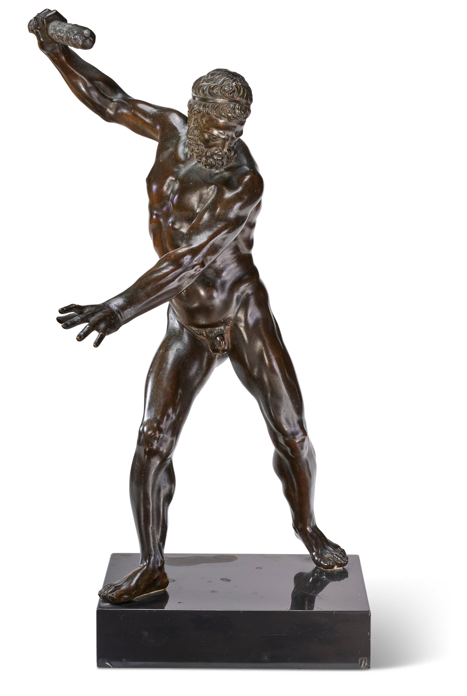 ITALIAN, 18TH/19TH CENTURY A BRONZE FIGURE OF HERCULES (1 of 4)