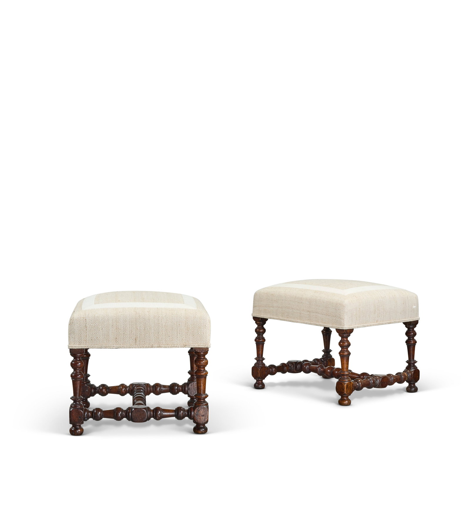 PAIRE DE TABOURETS D’ÉPOQUE LOUIS XIV - 3