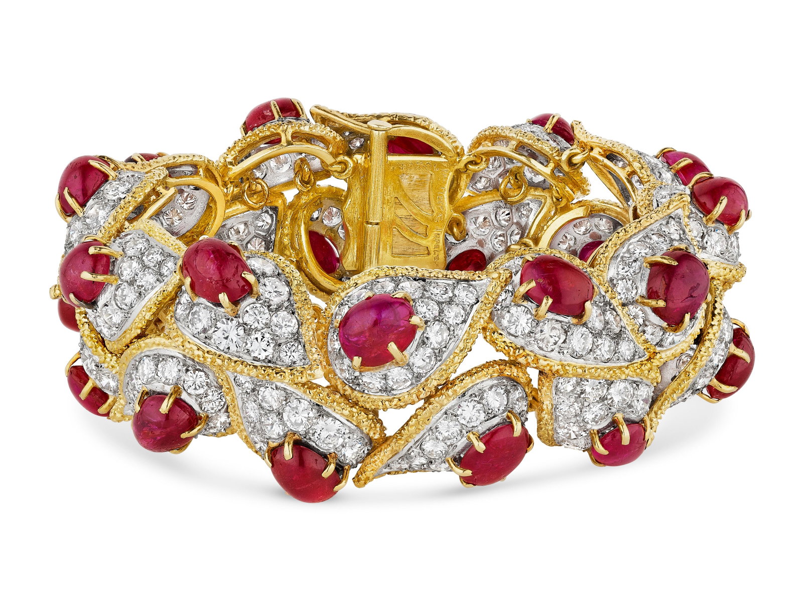 VAN CLEEF & ARPELS RUBY AND DIAMOND BRACELET - 3