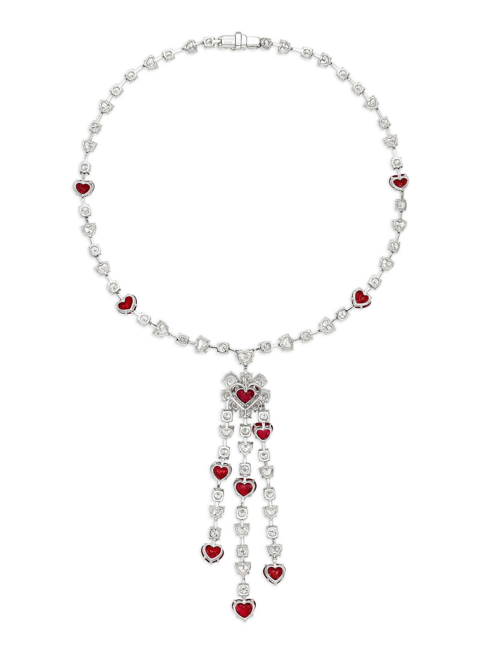 GRAFF RUBY AND DIAMOND ‘WATERFALL’ NECKLACE - 2