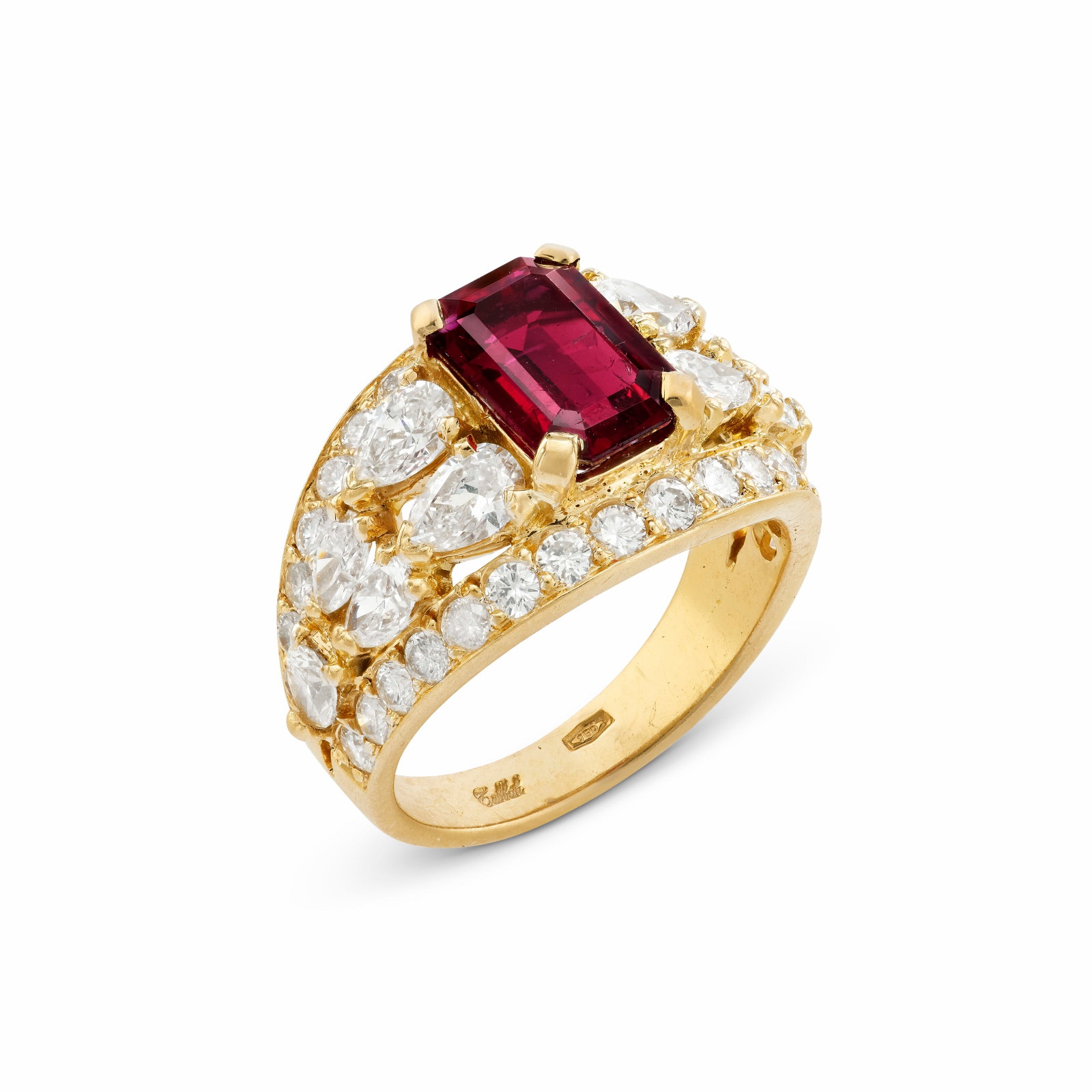 TABBAH RUBY AND DIAMOND RING (1 of 4)