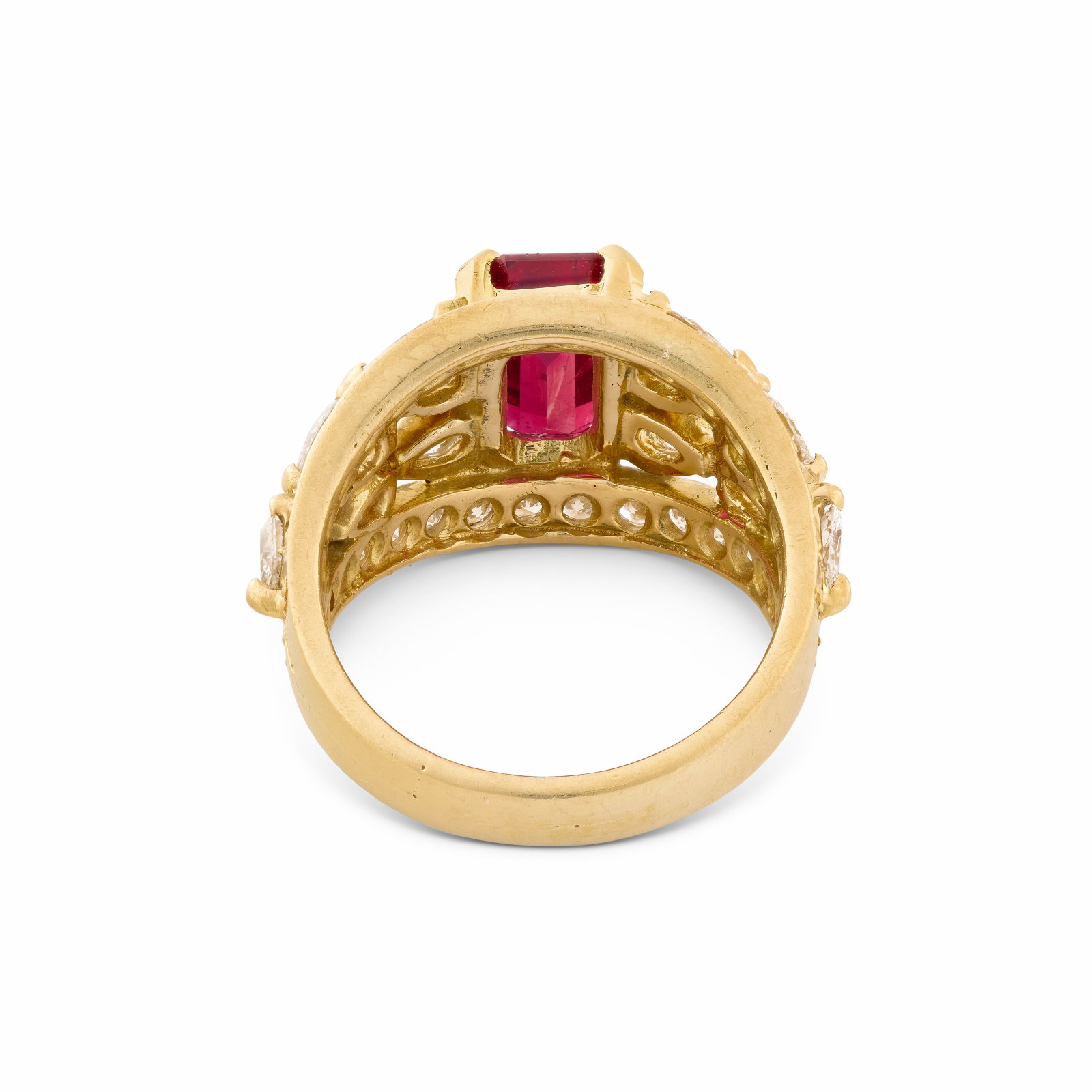 TABBAH RUBY AND DIAMOND RING - 3
