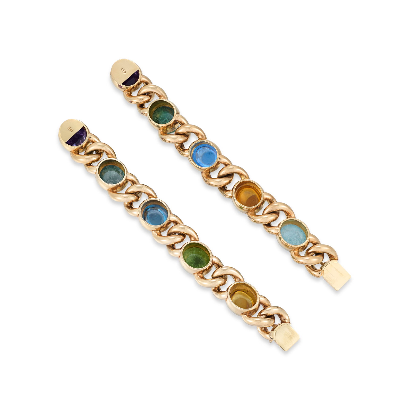 TWO MULTI-GEM BRACELETS - 2