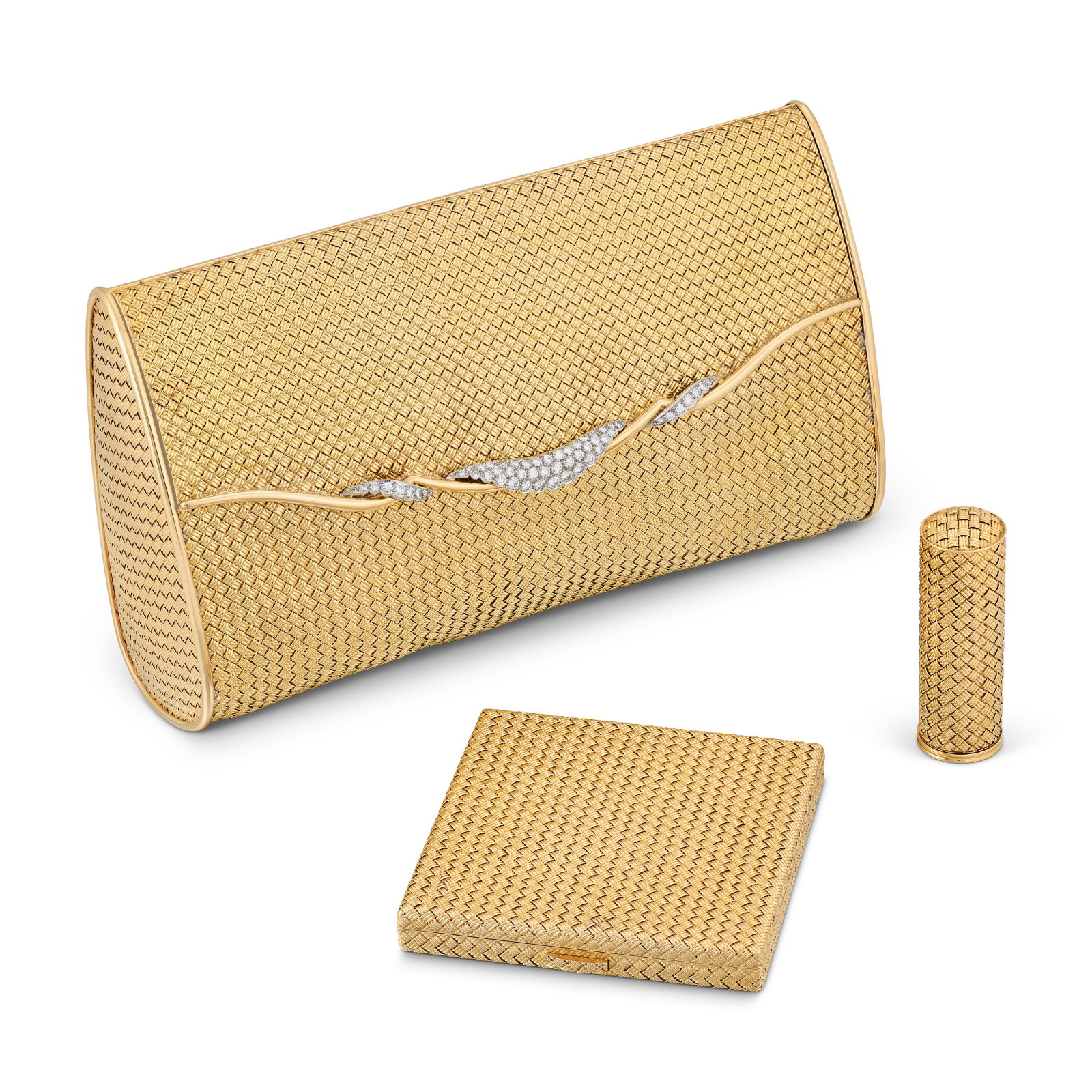 MID 20TH CENTURY DIAMOND EVENING BAG (1 of 4)