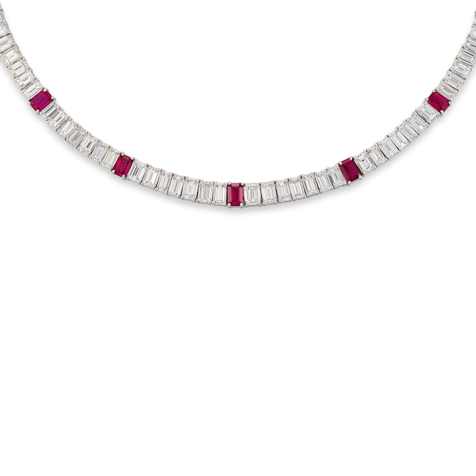 DIAMOND AND RUBY NECKLACE - 2