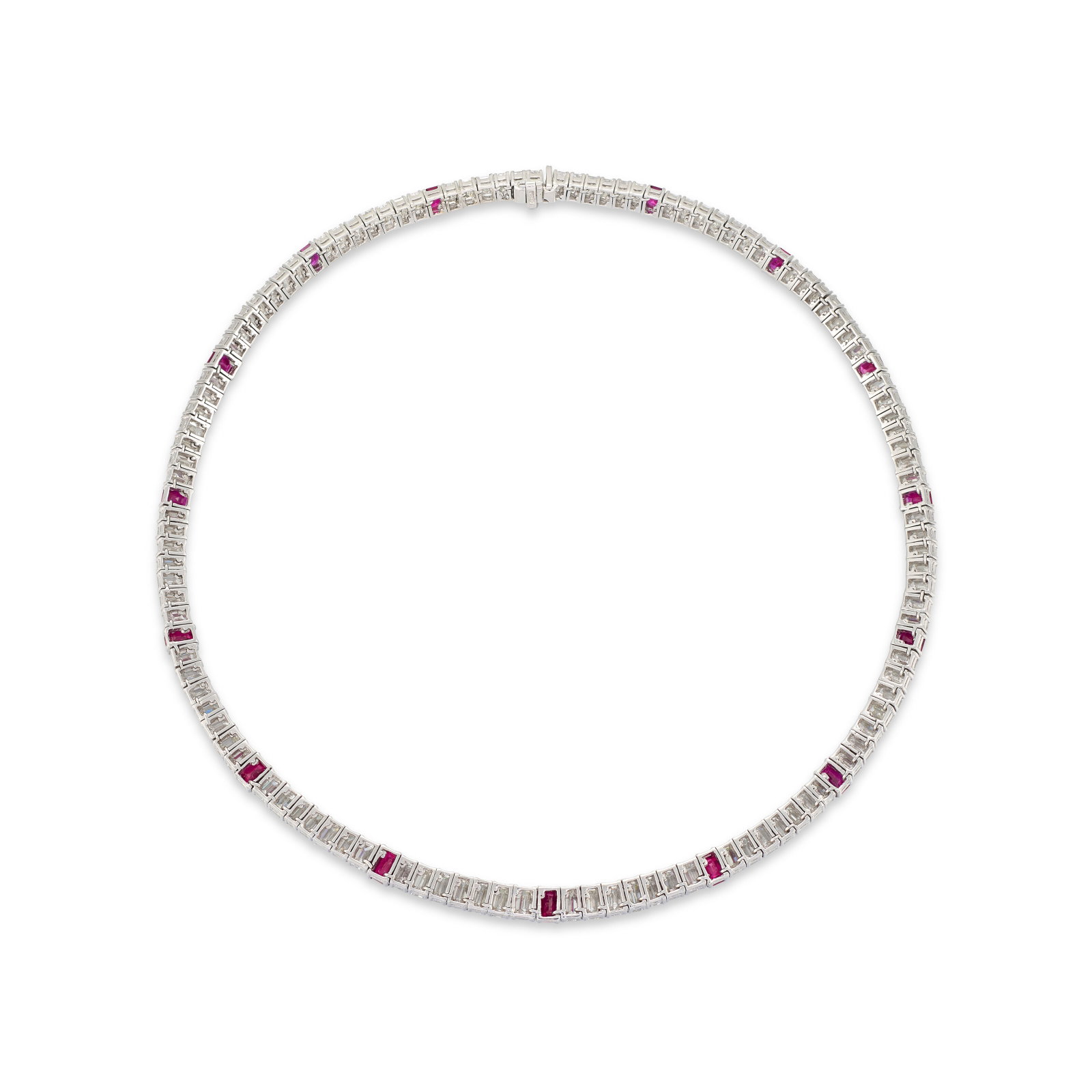 DIAMOND AND RUBY NECKLACE - 3