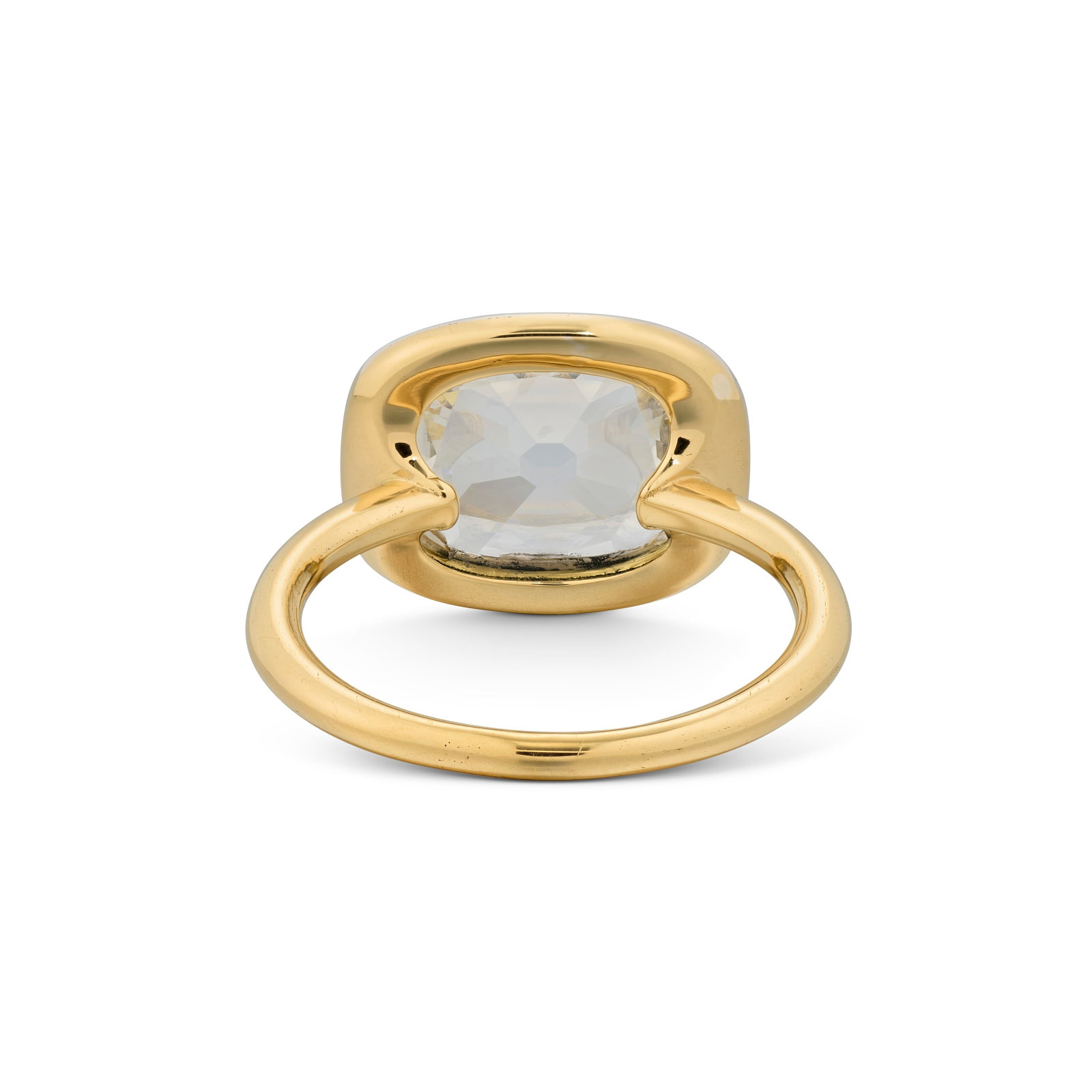 Details Cushion brilliant-cut diamond of 3.11 carats, in a rubover collet-setting GIA, 2024, report - 3