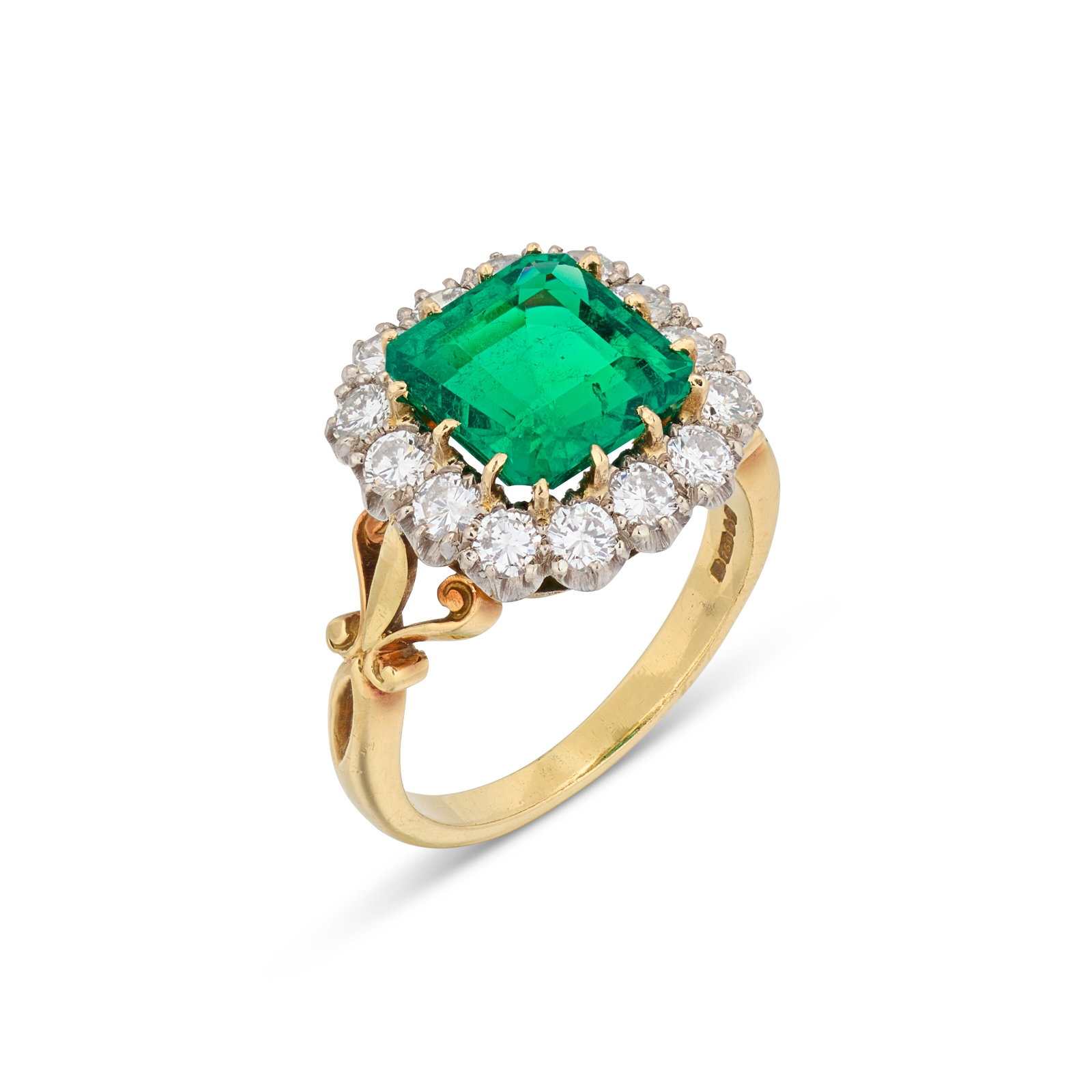 EMERALD AND DIAMOND RING (1 of 4)