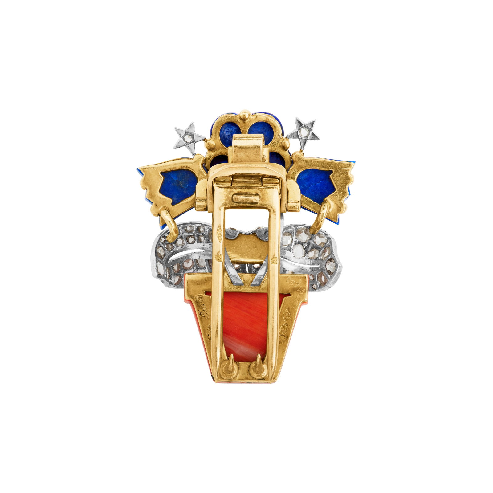 CARTIER MULTI-GEM AND DIAMOND BROOCH - 3